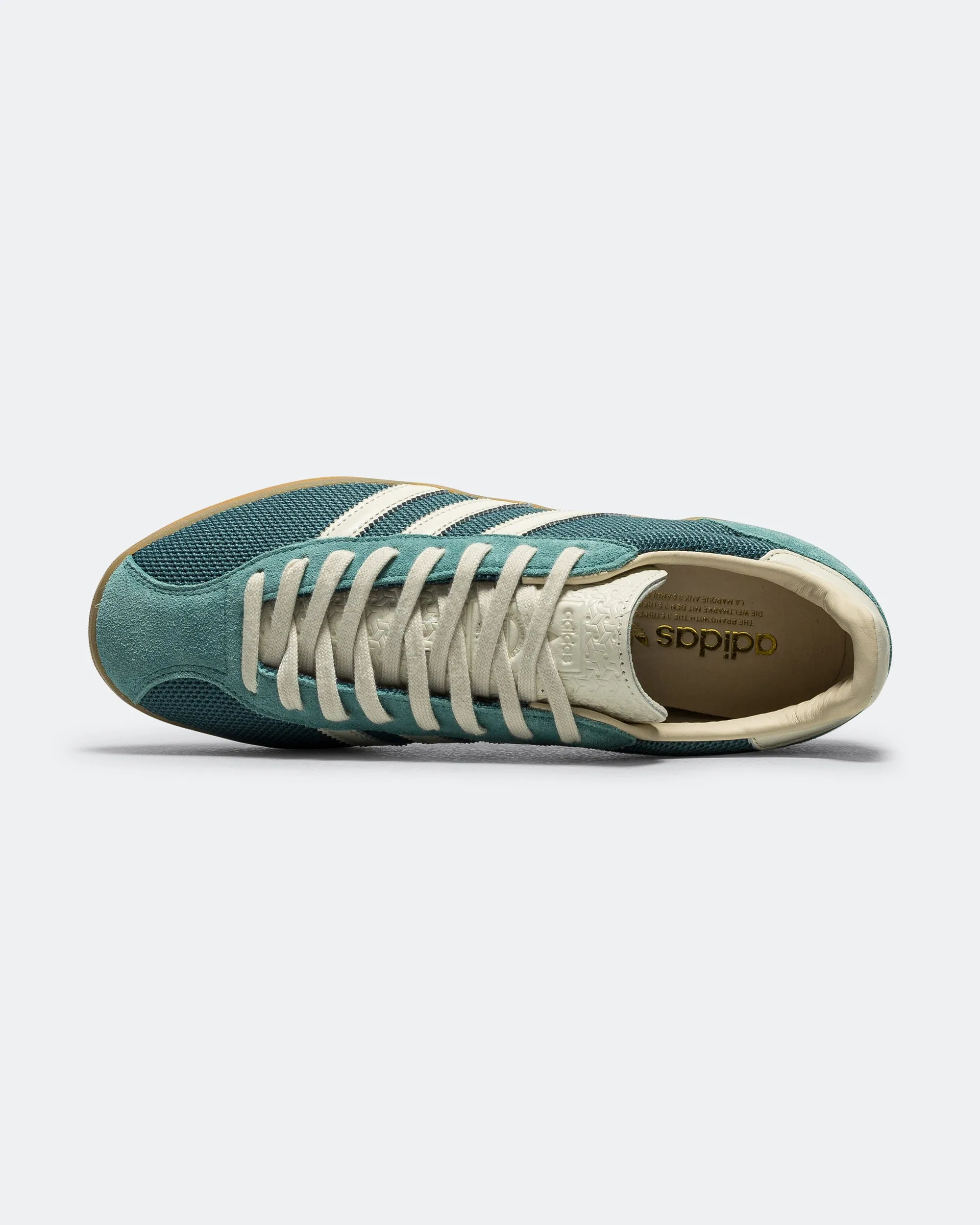 Air Cushioned Sole Gazelle Indoor - Preloved Teal/Off White-Warm Sandstone