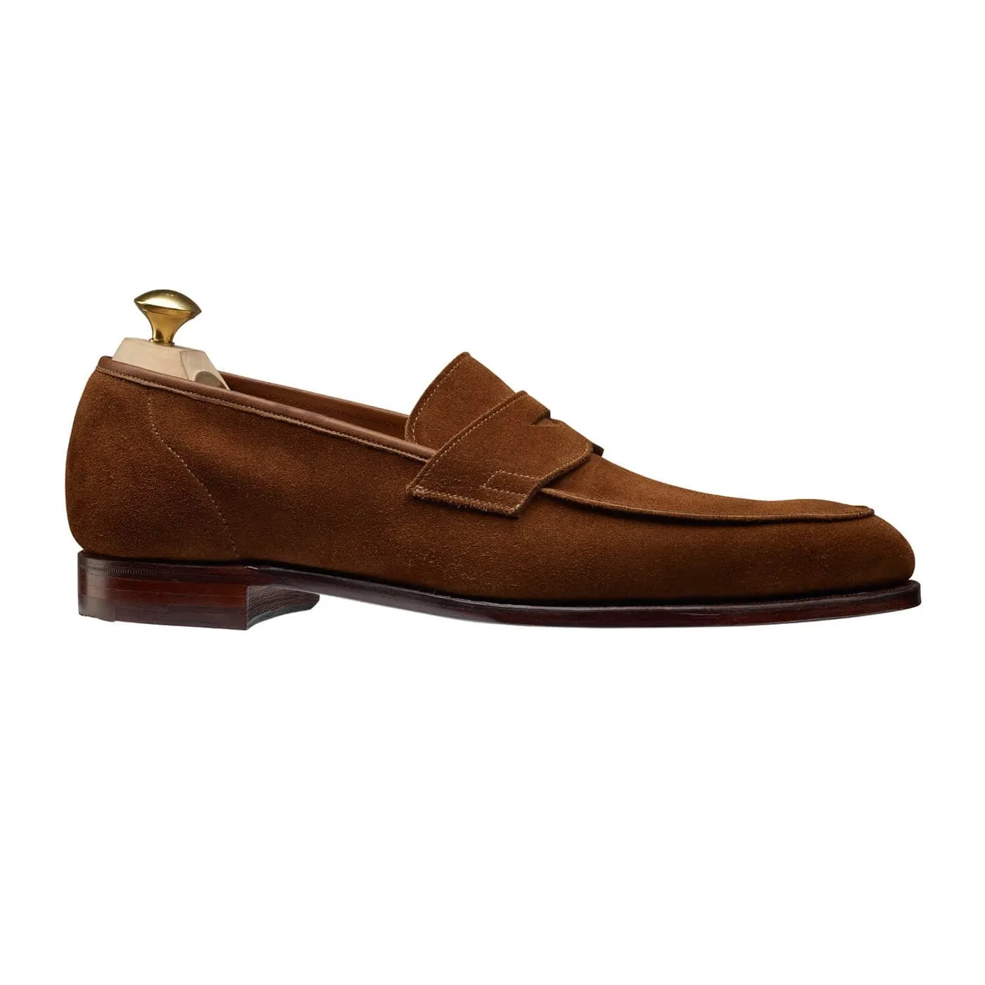 Cadogan Tobacco Calf Suede Soft Leather Fit Chic Detail