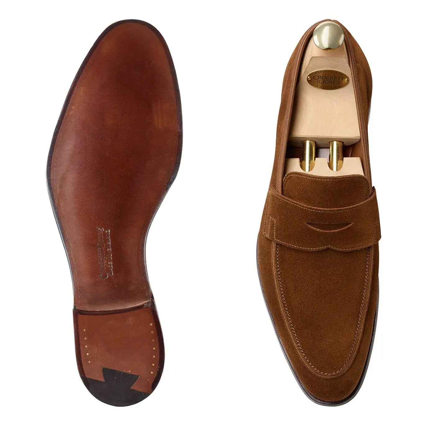 Cadogan Tobacco Calf Suede Firm Walk