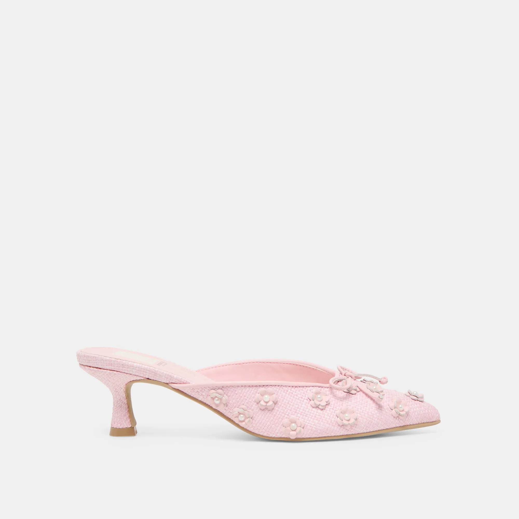 Energy return Affordable CAMILO X BYRDIE GOLF HEELS PINK RAFFIA