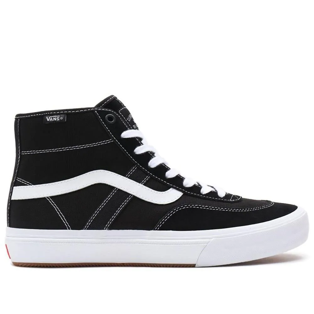 Vans Crockett High Pro - Black/White Long Wear
