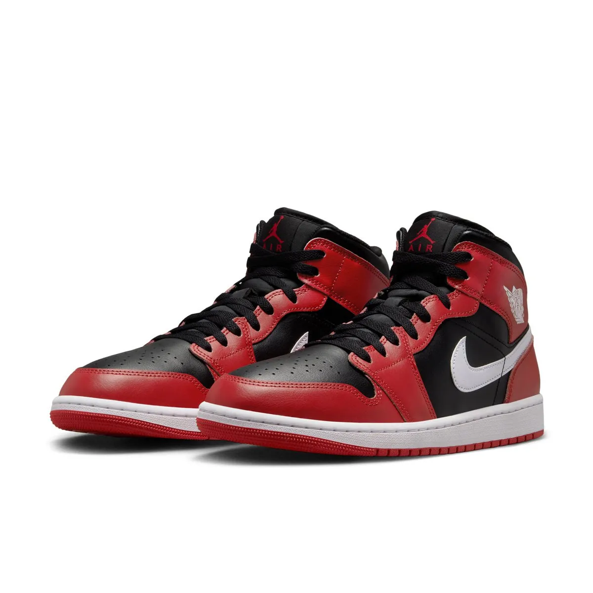 Air Jordan 1 Mid 'Gym Red Black Toe' Aramid Fiber Reinforcement Fit Profile