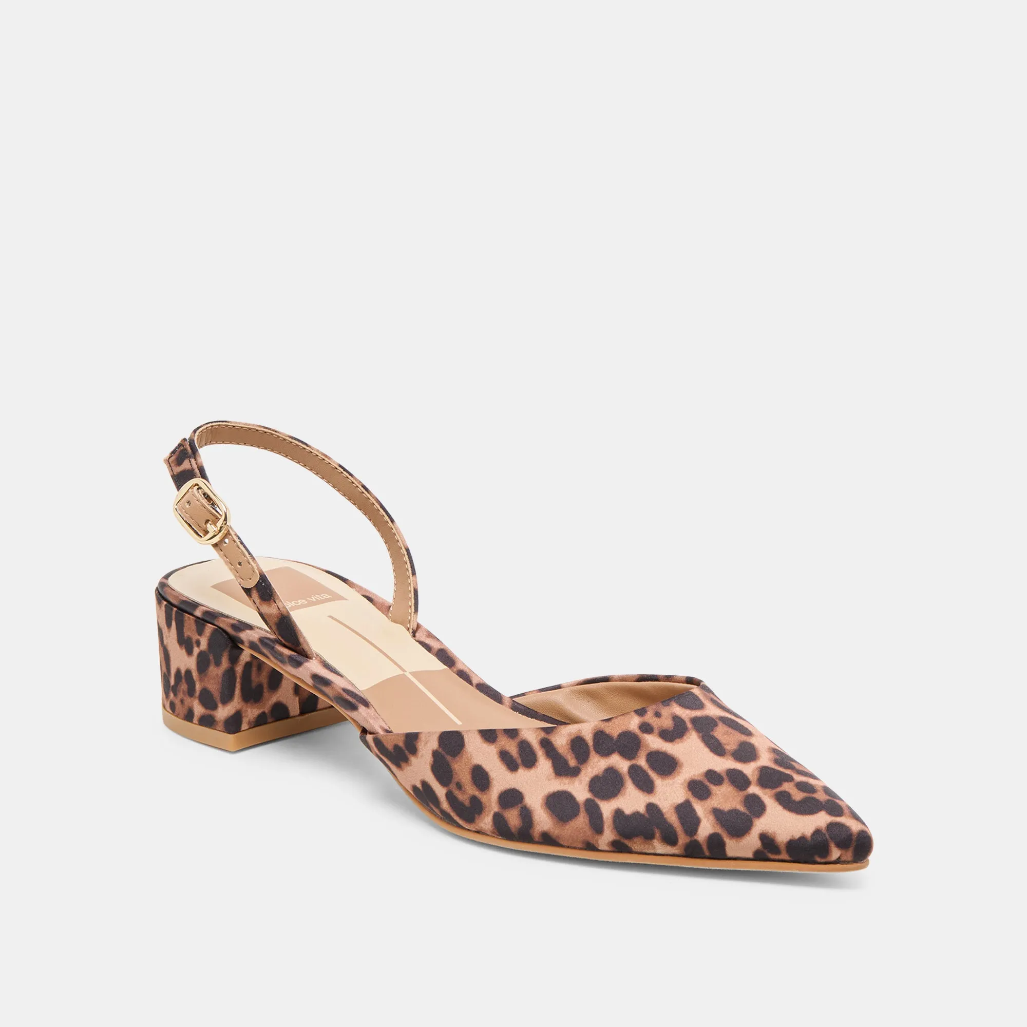 Ankle Support CAREL HEELS DK LEOPARD SATIN