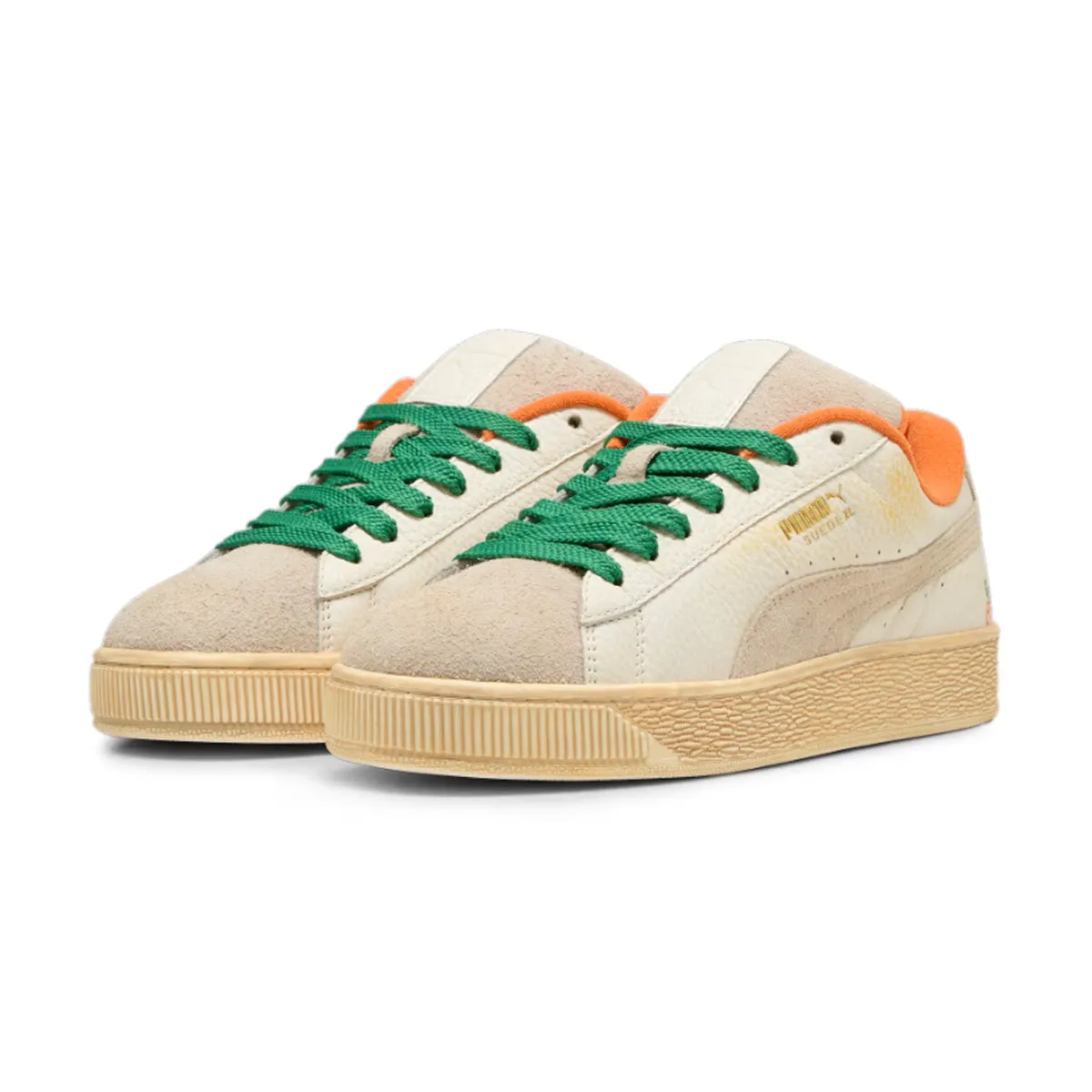 Family Out   Carrots Suede XL 'Warm White Rickie Orange'