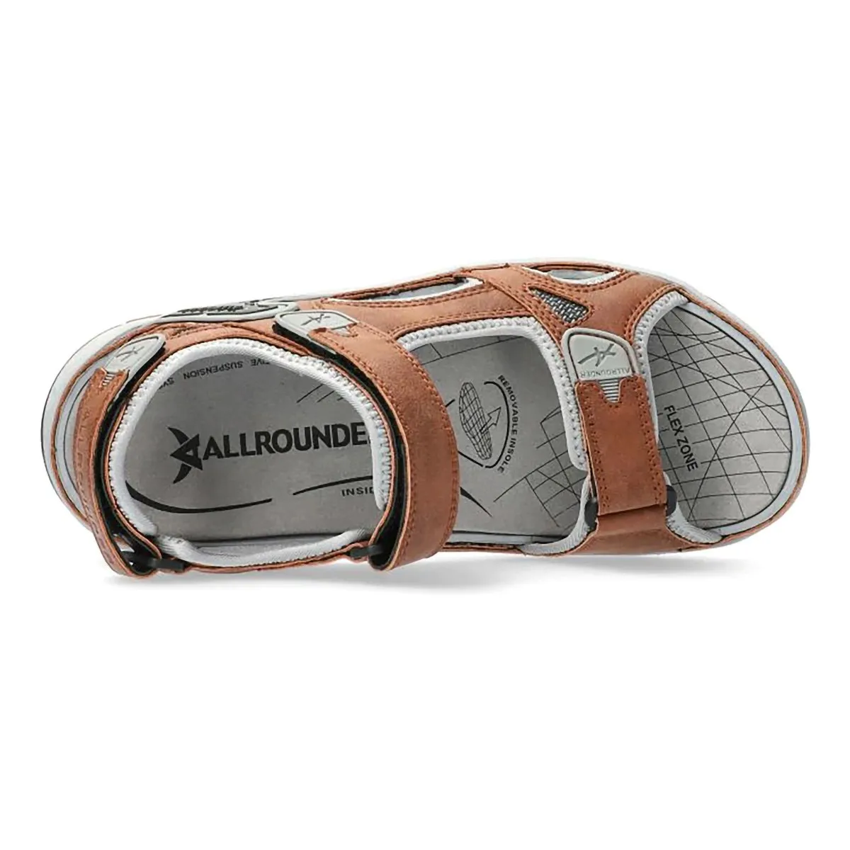 Trendy Vacation Sandals Allrounder Men's Honduras Tobacco