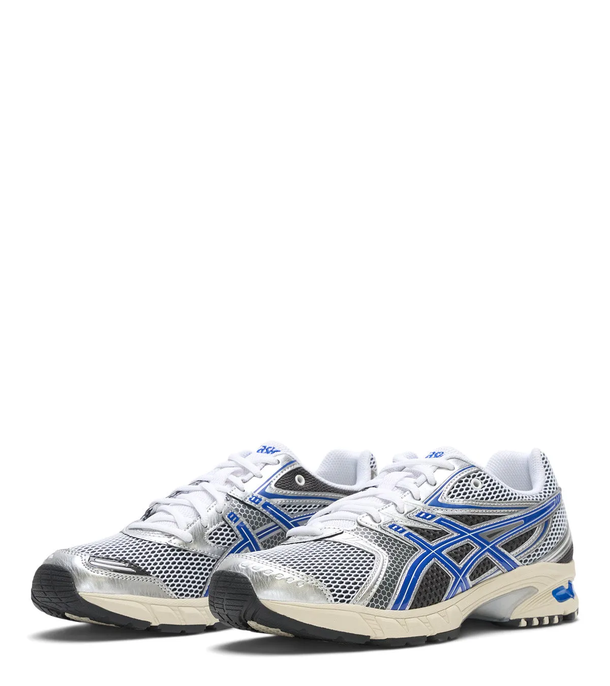 Dynamic silhouette Iconic shock absorption ASICS Gel-DS Trainer 14 White Blue
