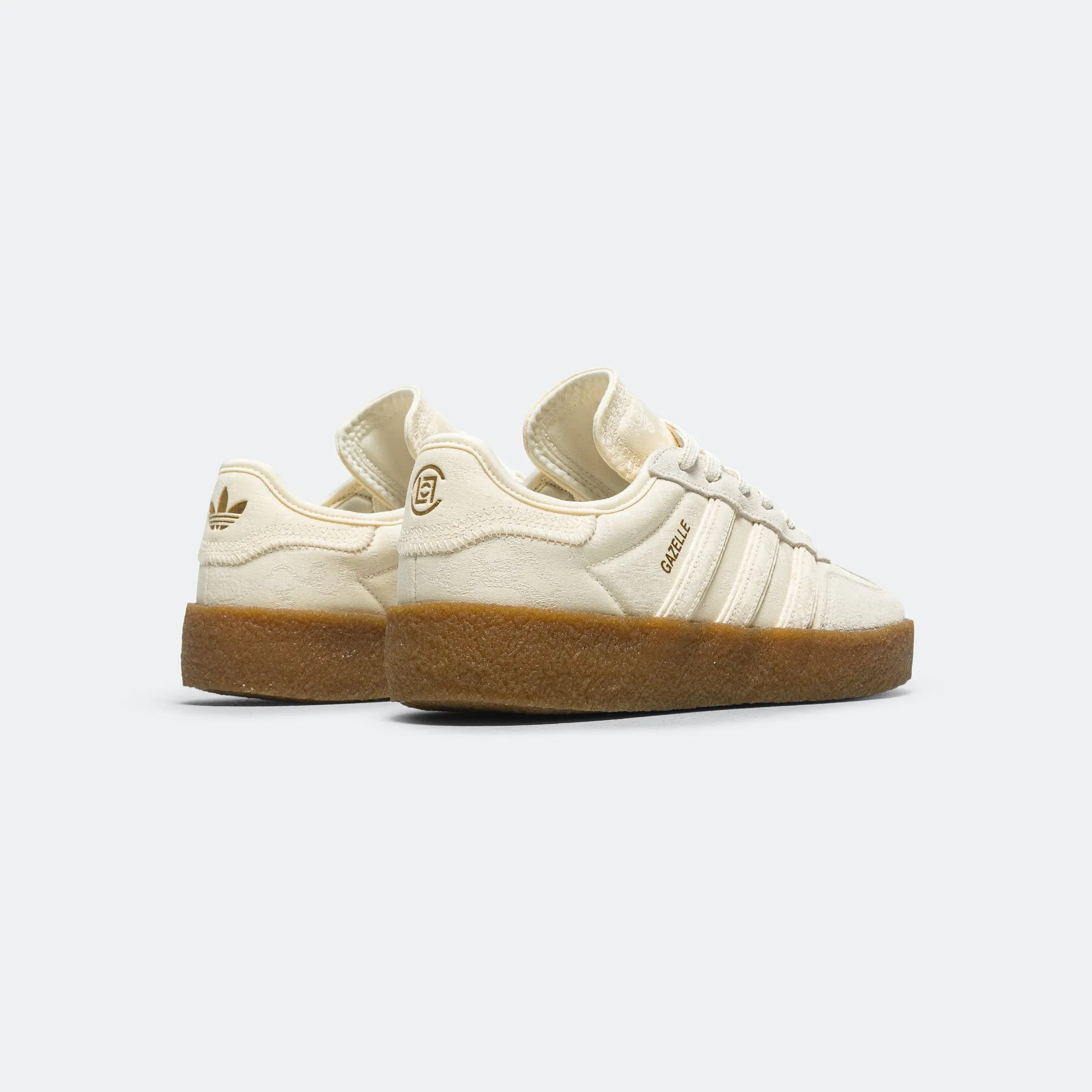 Gazelle by Edison Chen x CLOT - Cream White/Core White-Gold Metallic Vibe Street