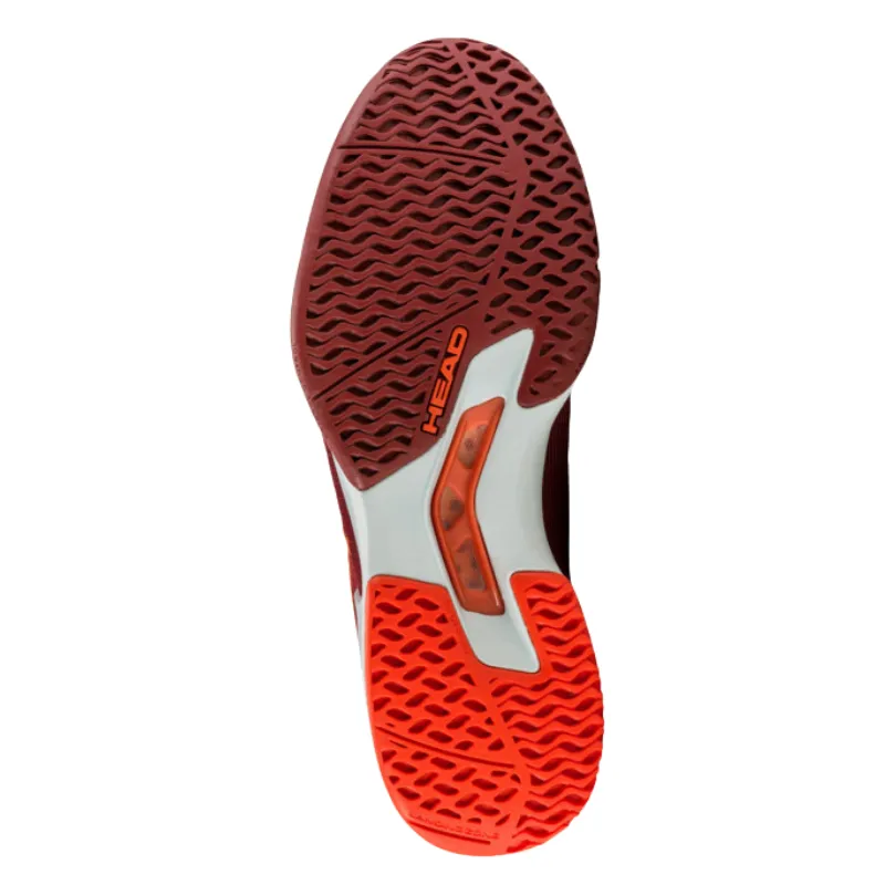 Head Sprint Pro 3.5 Men Tennis Shoes - Dark Red/Orange Road Friendly Sport Footwear