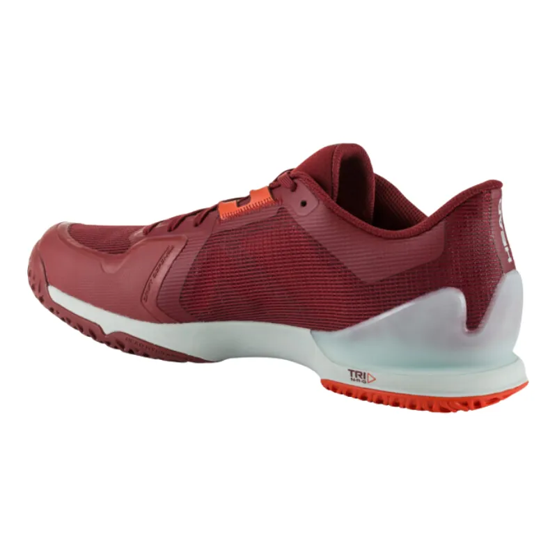 Sporty Durable Construction Head Sprint Pro 3.5 Men Tennis Shoes - Dark Red/Orange