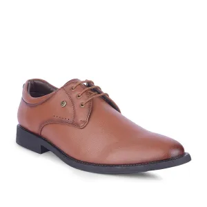 Healers Tan Formal Lacing Derby Shoes For Men SAGAR-16 By Liberty Effortless Style