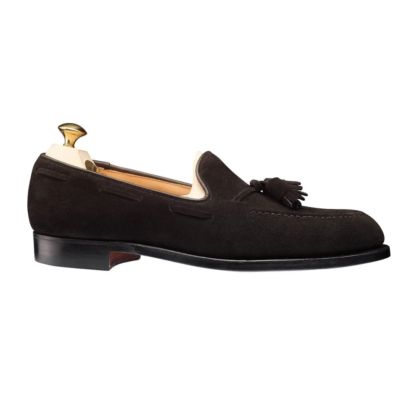 Clear Pace Cavendish Black Calf Suede