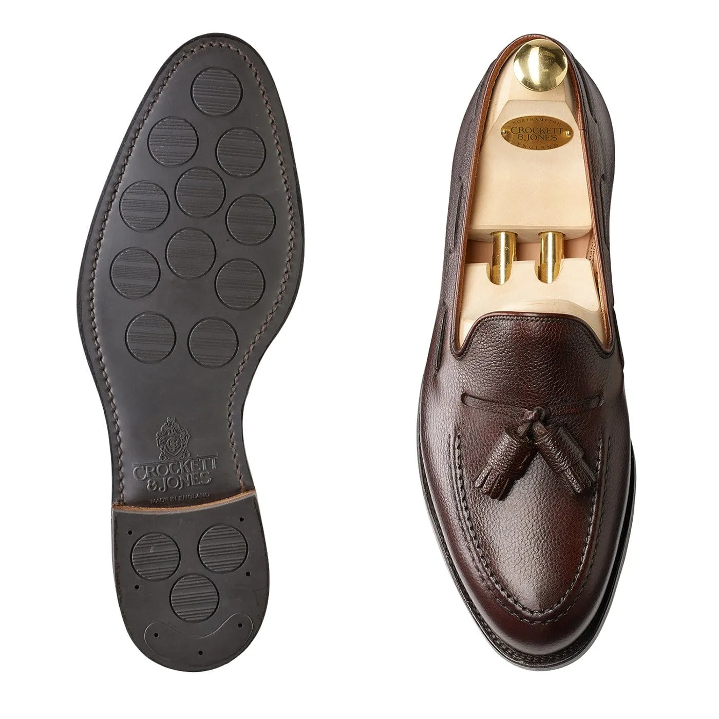 Flexible Sole School Style Cavendish Dark Brown Pebble Grain