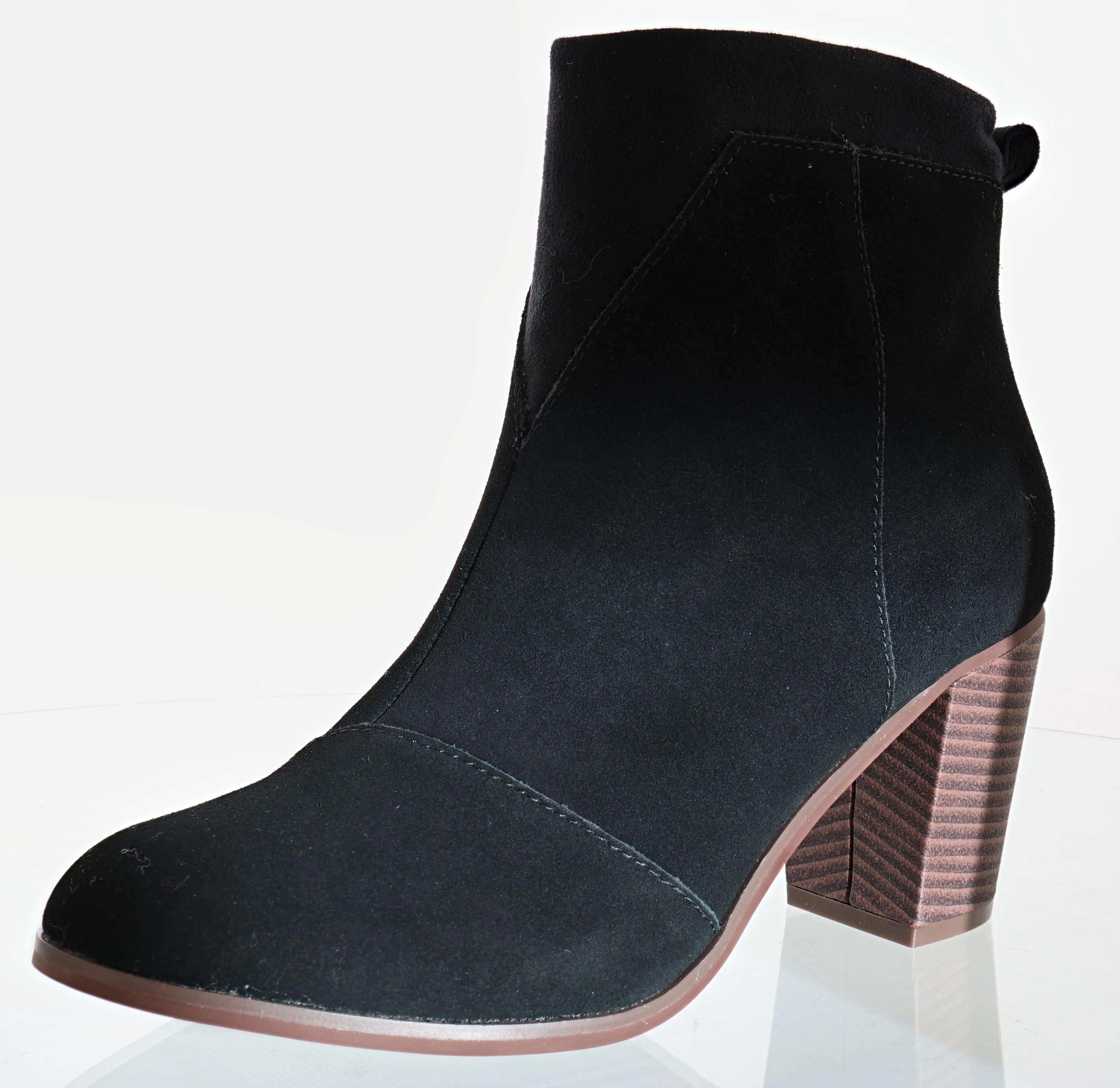 Toms Women Mid Block Ankle Booties Lunata Foot Hug