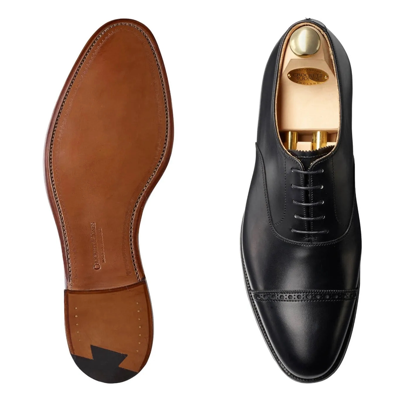 White Oxfords Long-Lasting Comfort Arden Black Calf