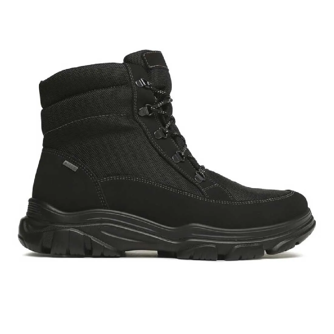 Ara Men's Freeport Black Tech Mesh Gore-Tex Wateproof Talk Step CanvasMaterial