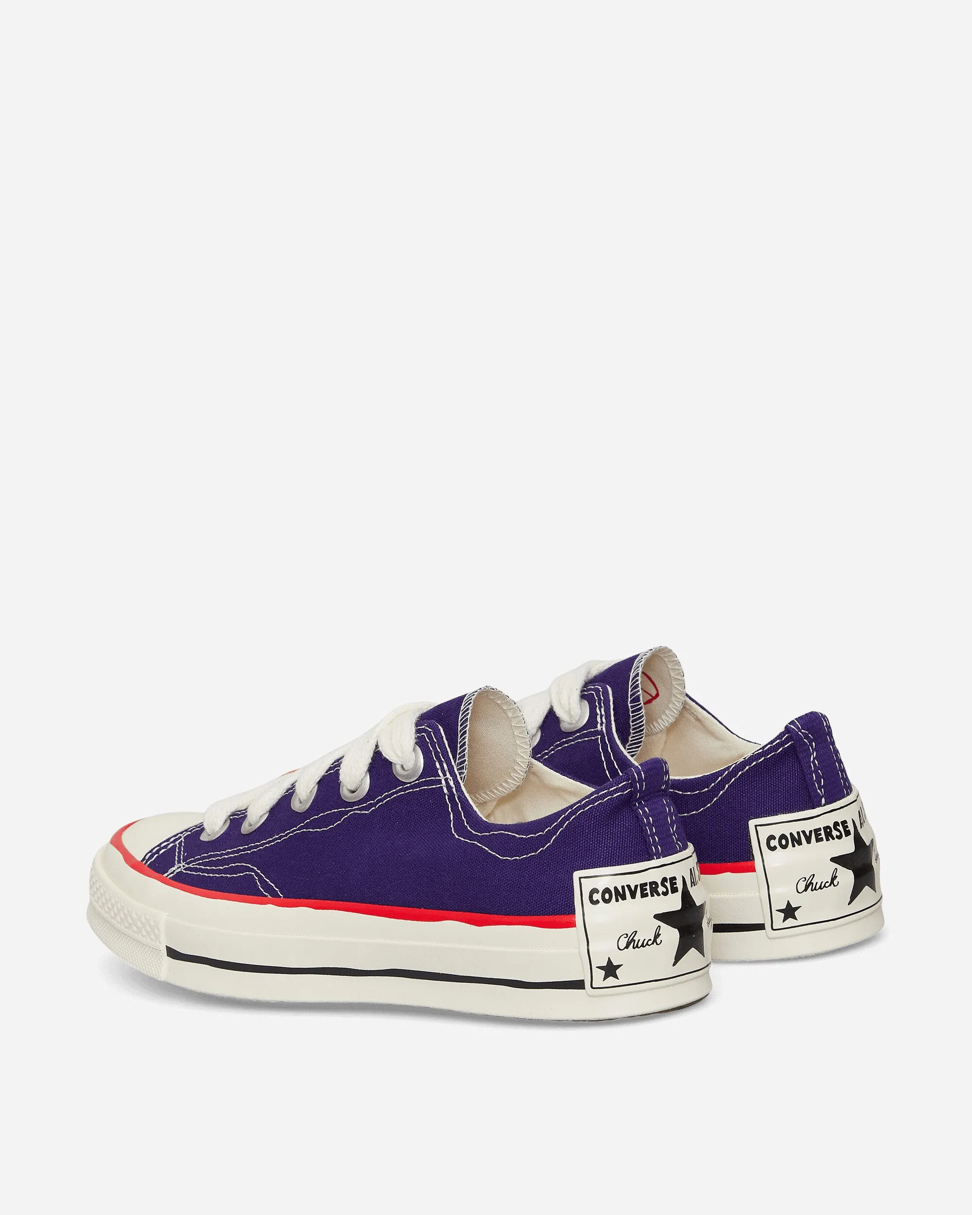 Street Trend Minimal Look Chuck 70 Low Sketch Sneakers Court Purple