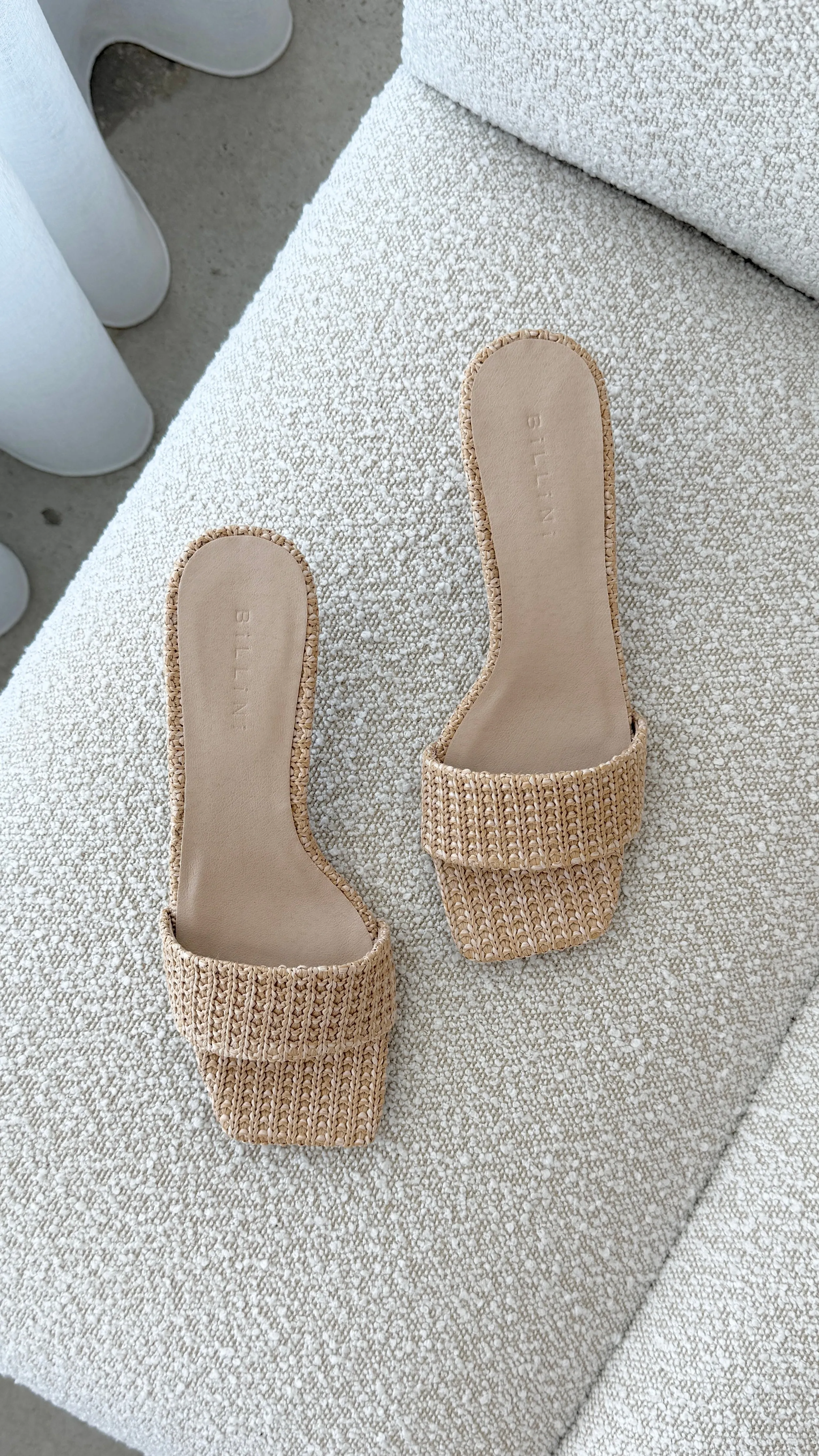 Street Ready Olga Heel - Natural Raffia