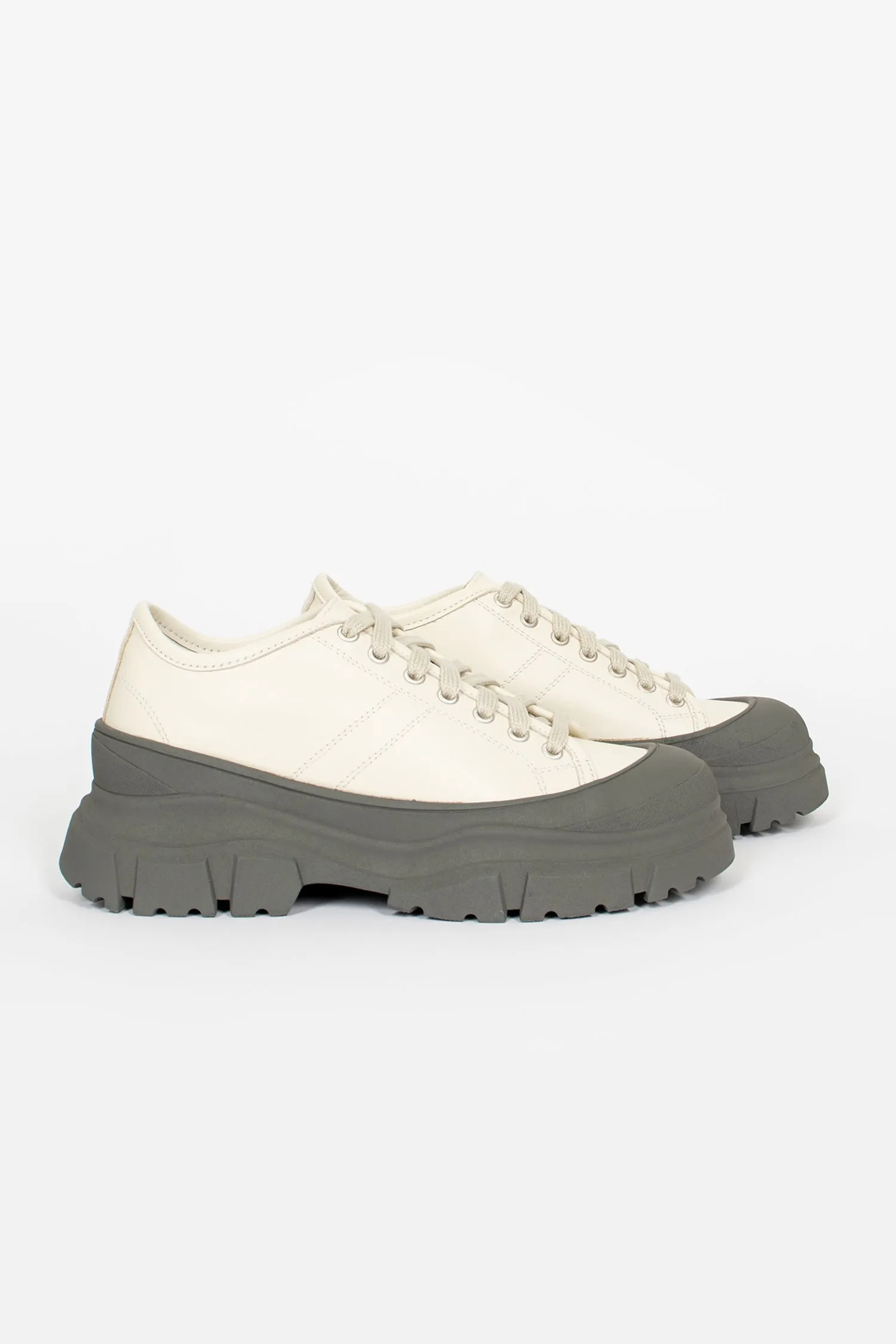 High Top Chunky Outsole Sneaker Porcelain/Slate