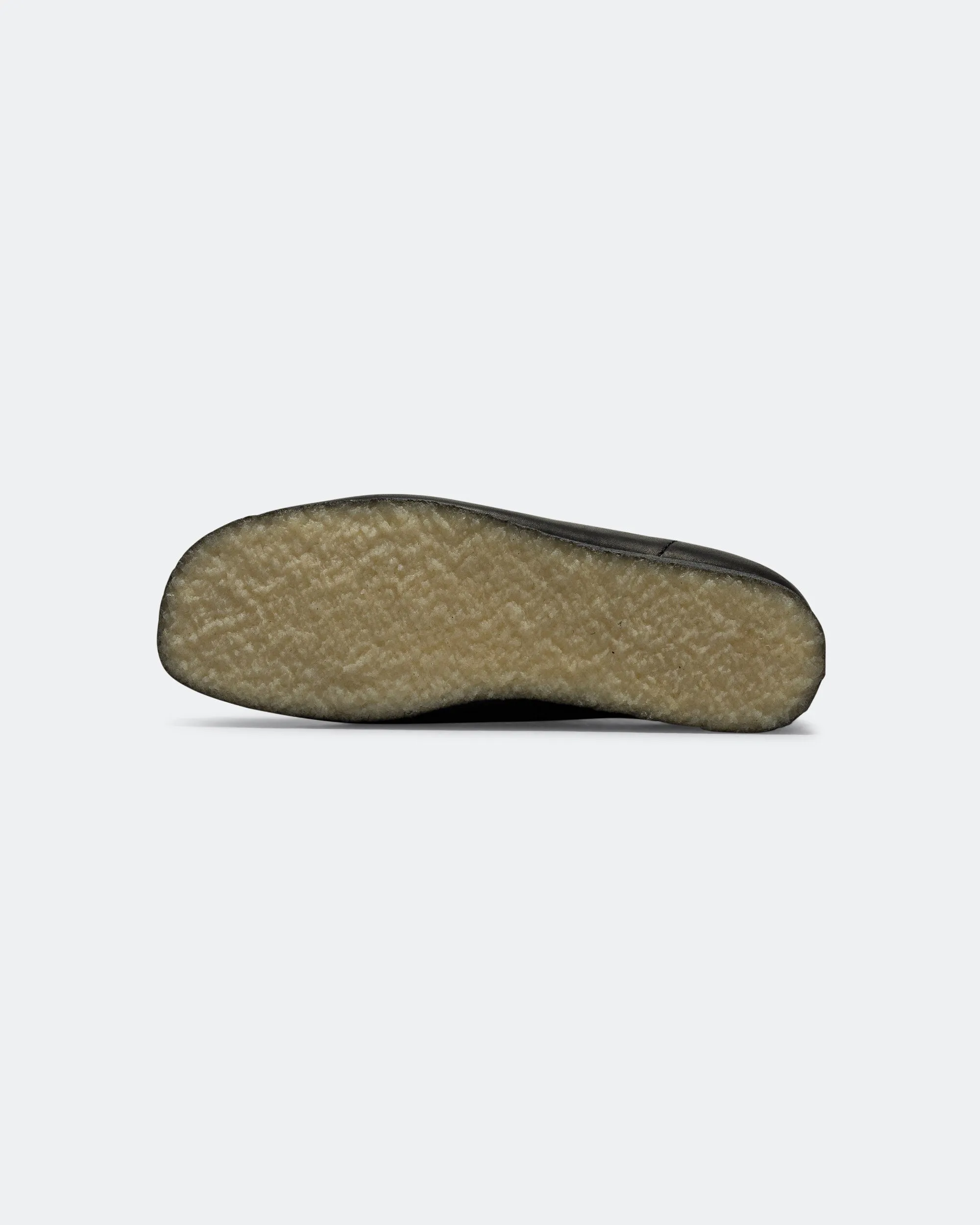Speed Friendly Lightweight Knit Fabric Wallabee - Black Leather