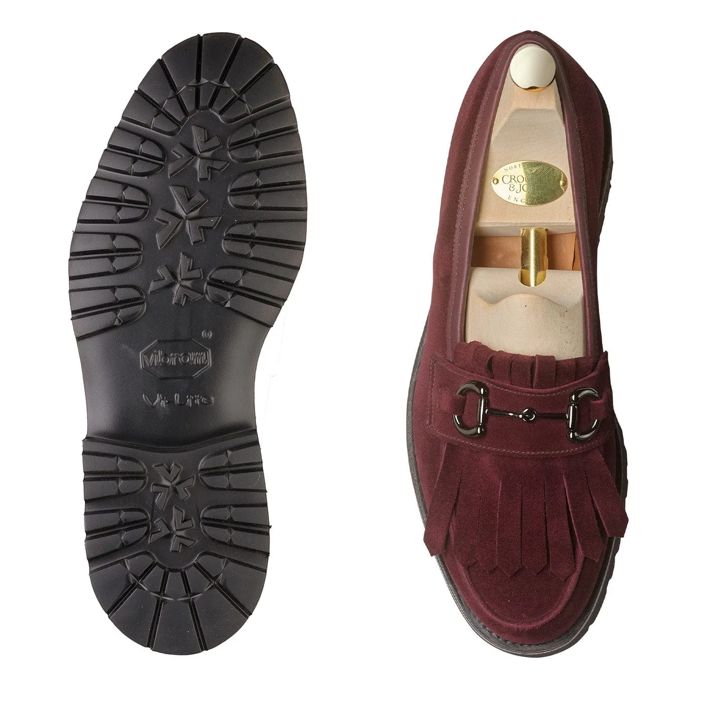 Canvas Upper Safe Path Clara Plum Calf Suede