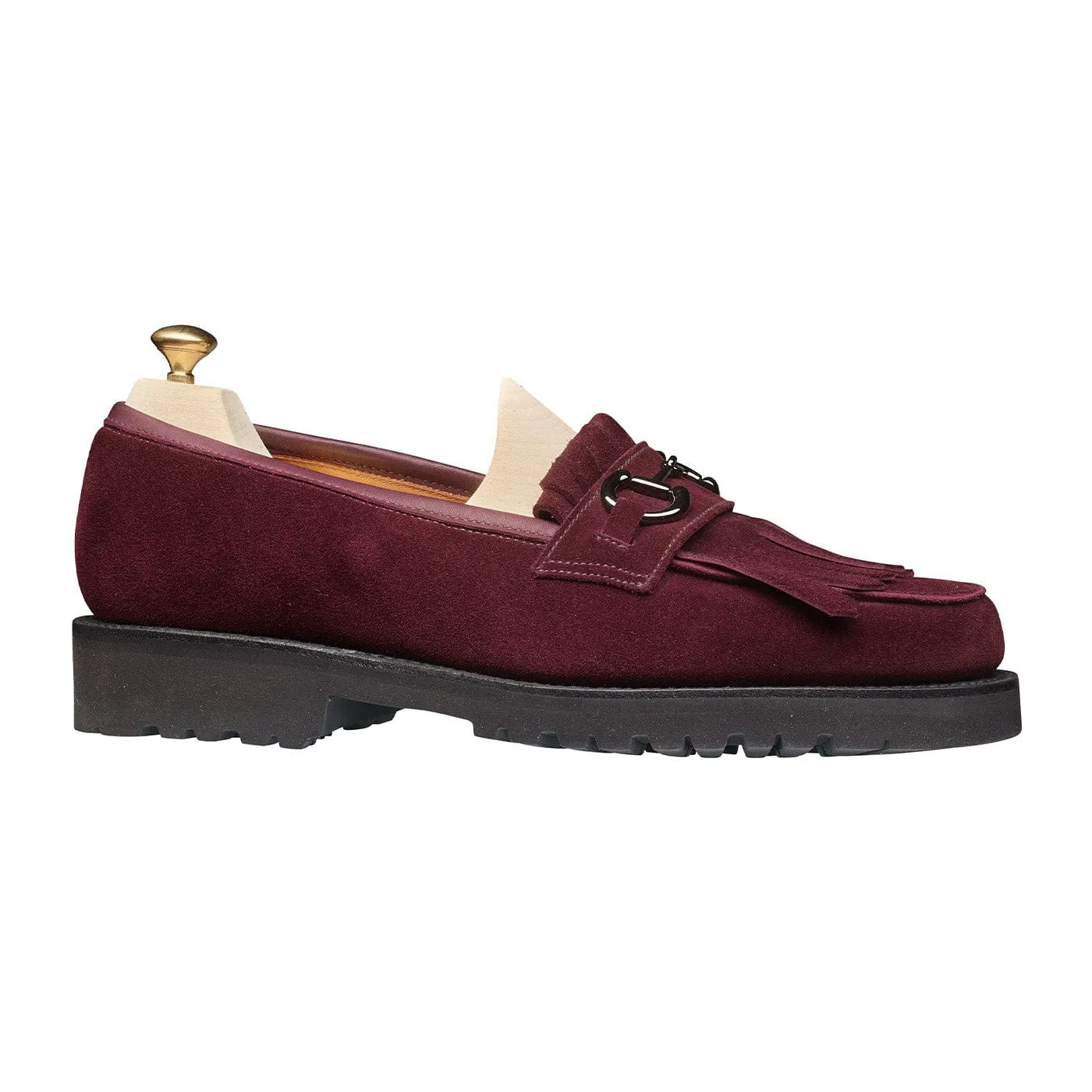 Clara Plum Calf Suede Sunny Path Stylish Padding