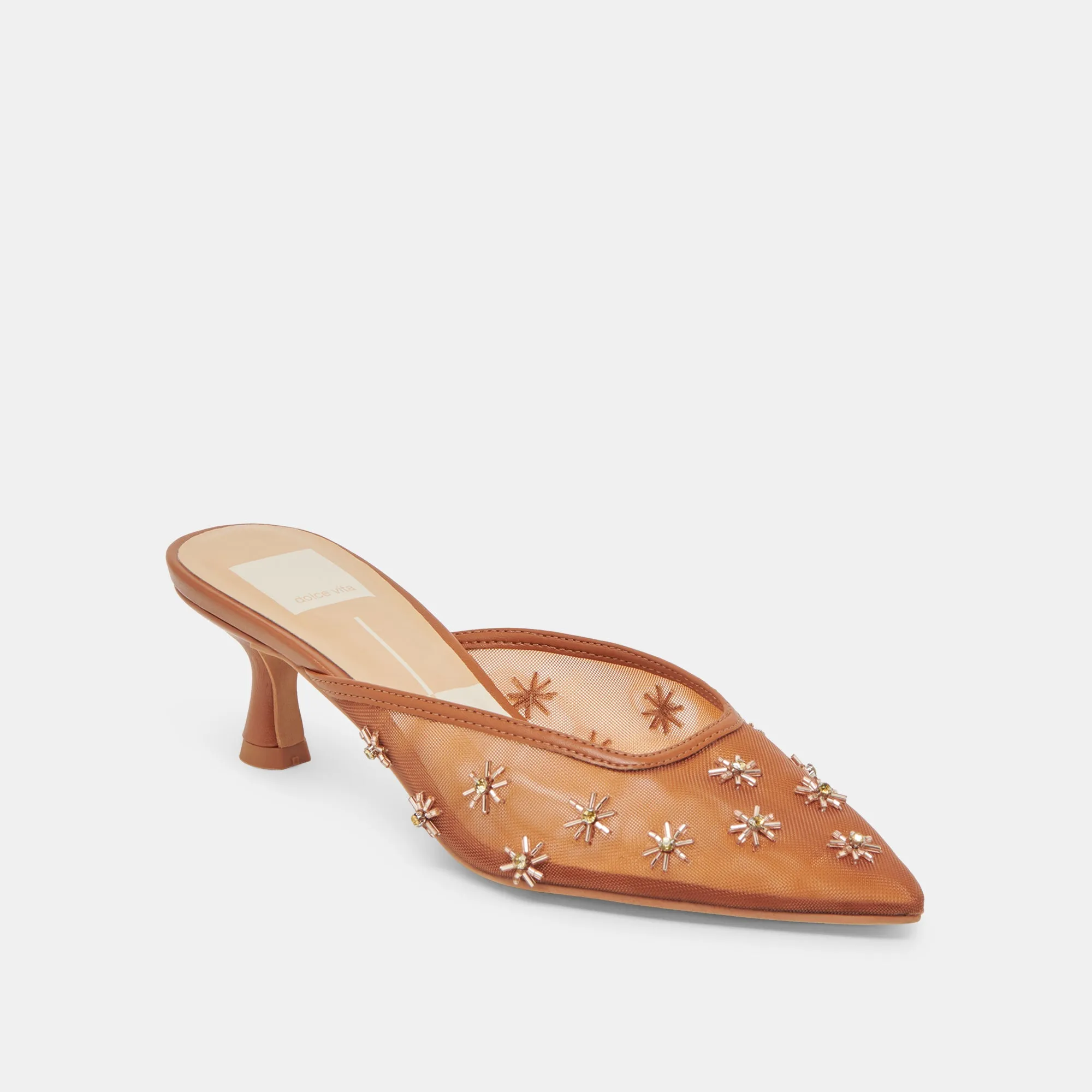 CLARA WIDE HEELS SADDLE MESH Classic Heels Anti Fatigue