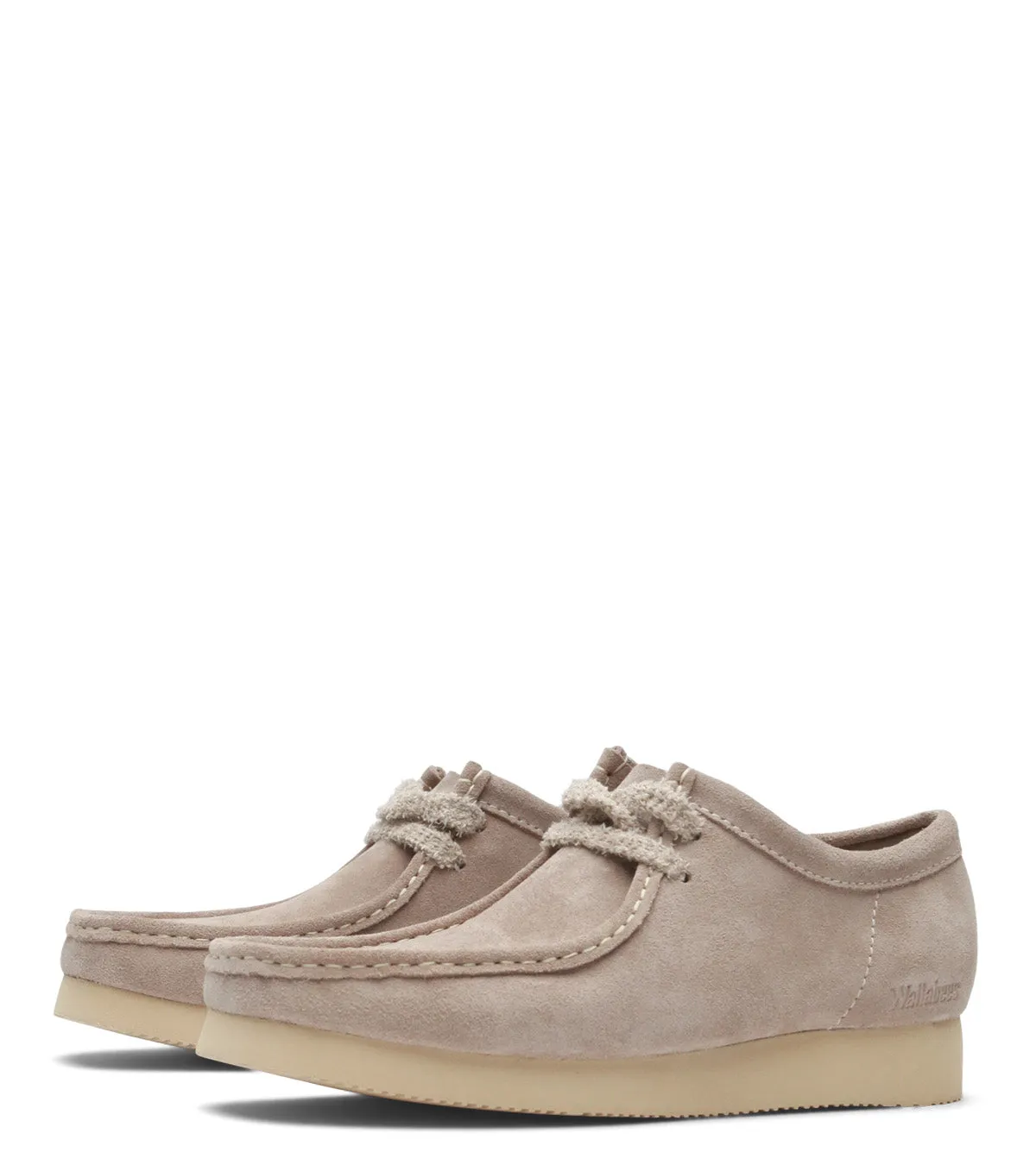 embossed Clarks Wallabee 2604 Sand
