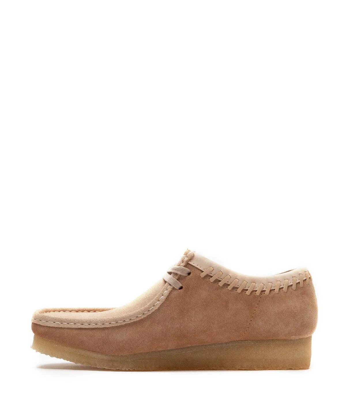lace - up Muted Clarks Wallabee Lo Natural