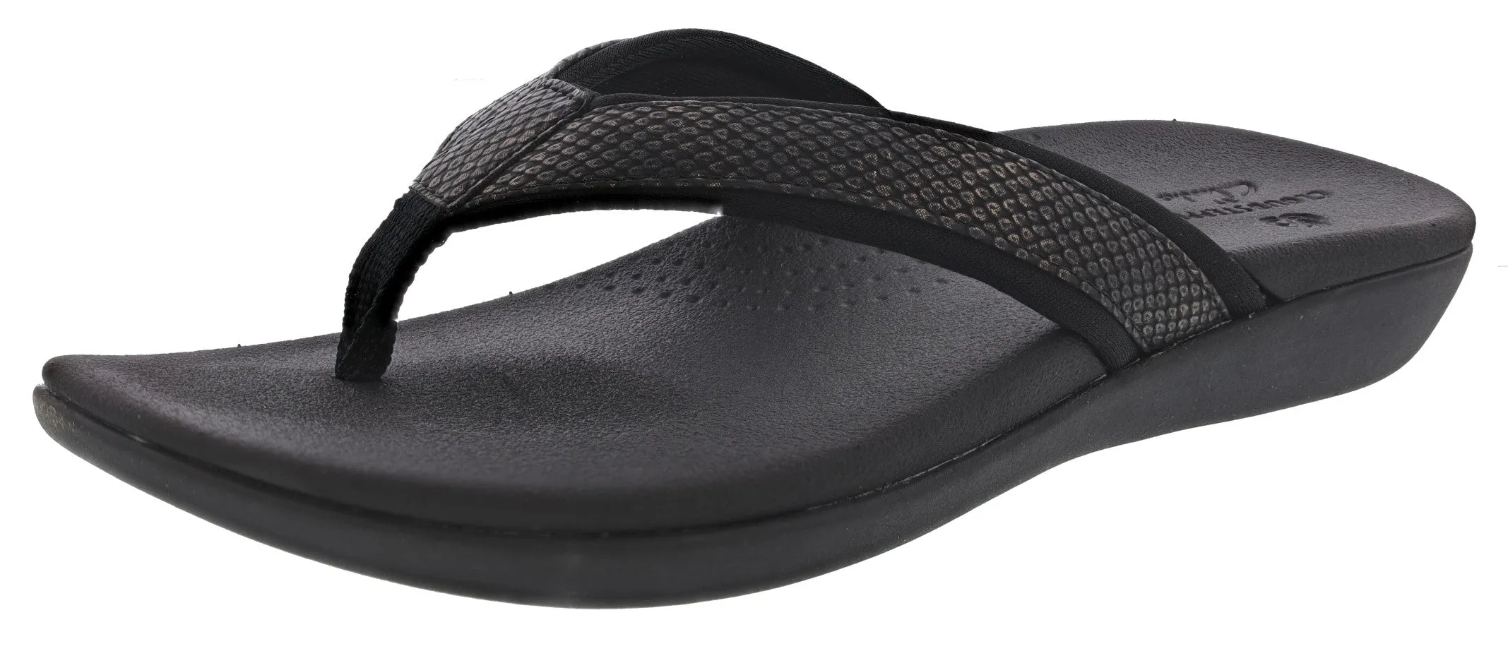 Reinforced Seams Clarks Women's Brio Sol Comfort Flip Flops