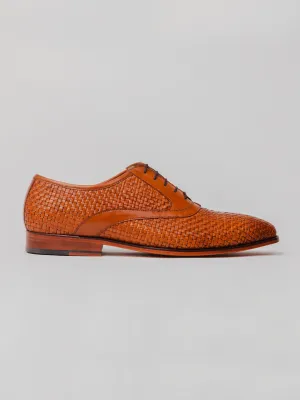 Bennett Woven Oxford - Tan Walk Fit Leather Flex