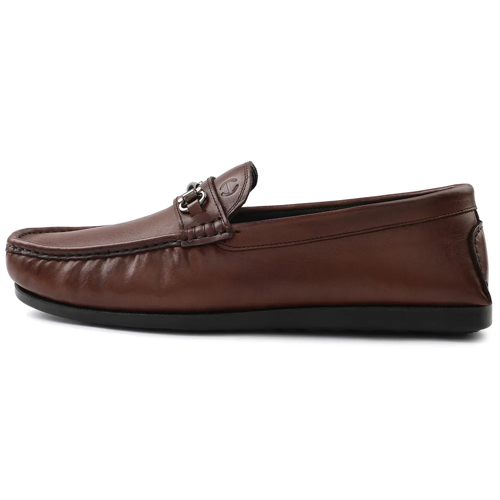 Healers Brown Casual Loafers For Men S201-01 By Liberty Air Breeze Soft