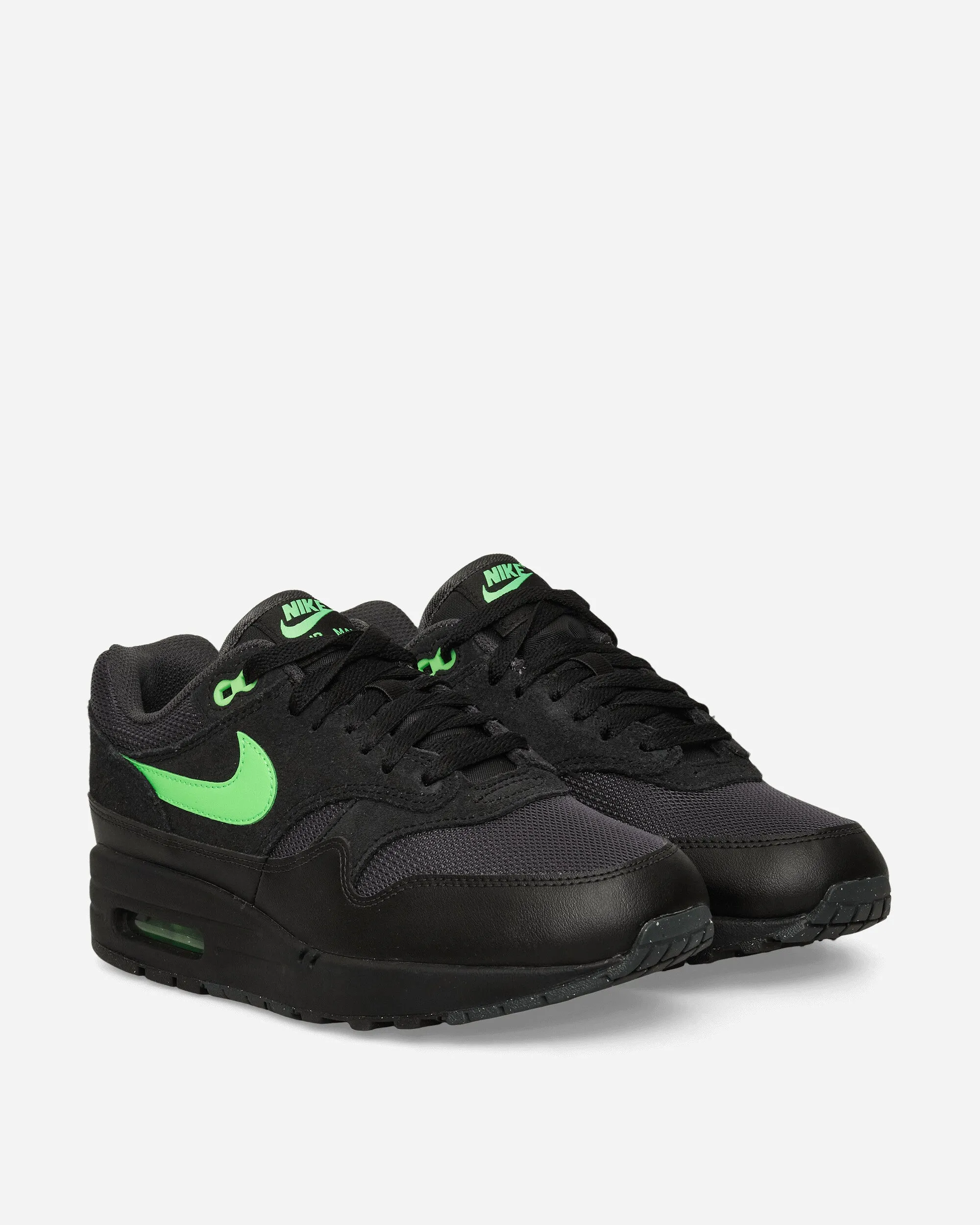 Heat Jog Walk Style Air Max 1 Essential Sneakers Anthracite / Green Strike / Black
