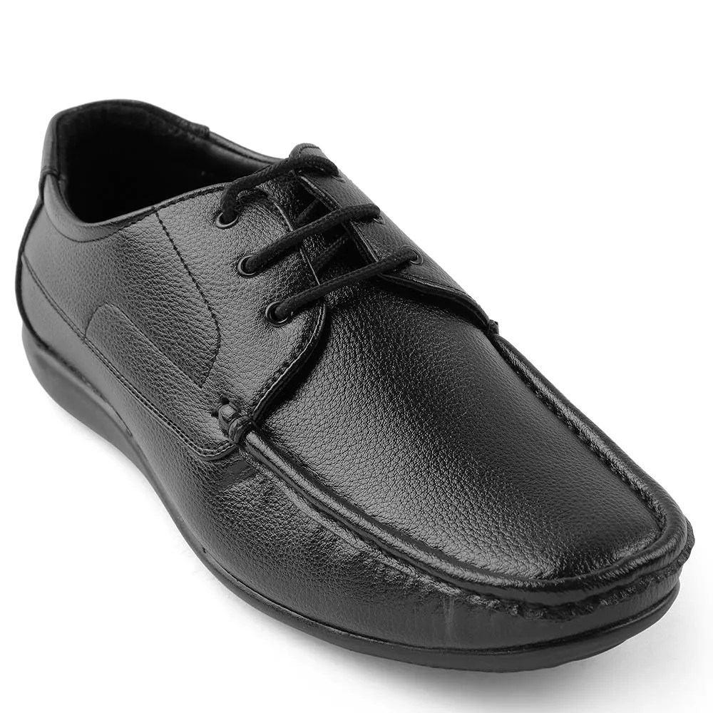 Urban Formal Fortune Black Lacing Formal Derby Shoes For Men HML-6E By Liberty