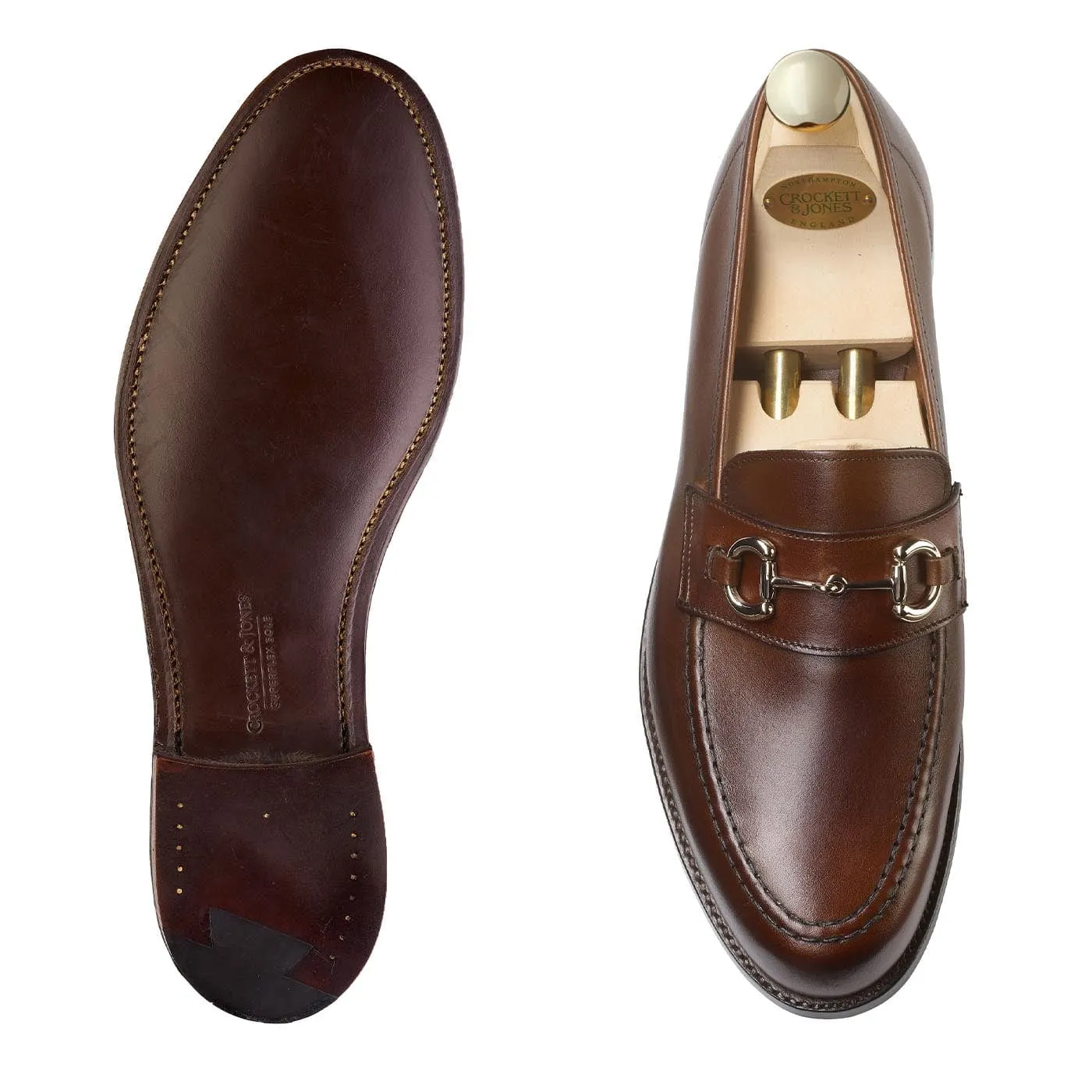 Finchley 2 Dark Brown Burnished Calf Nubuck Finish ground grip