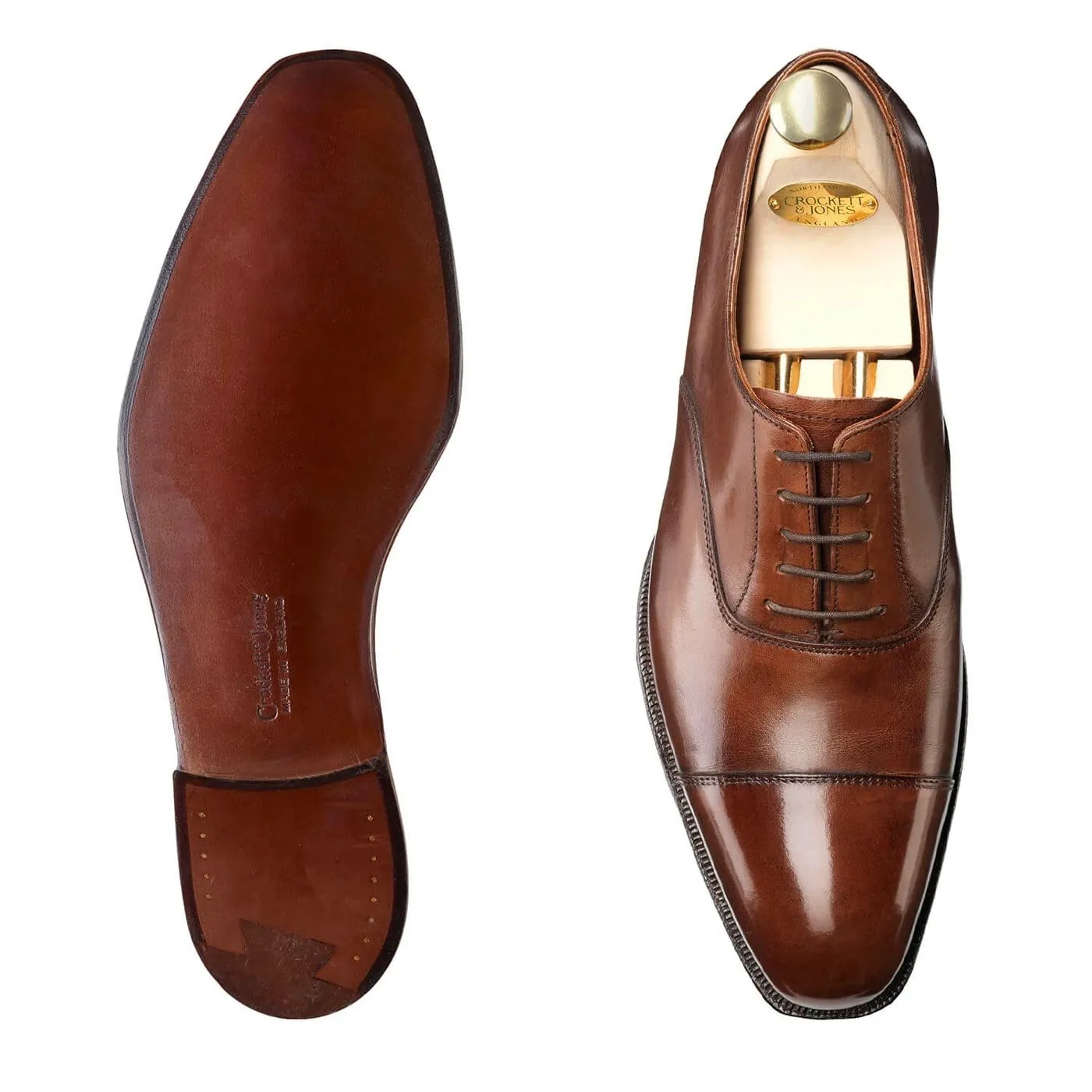 Sharp Oxfords Workwear Oxfords Audley Dark Brown Antique Calf