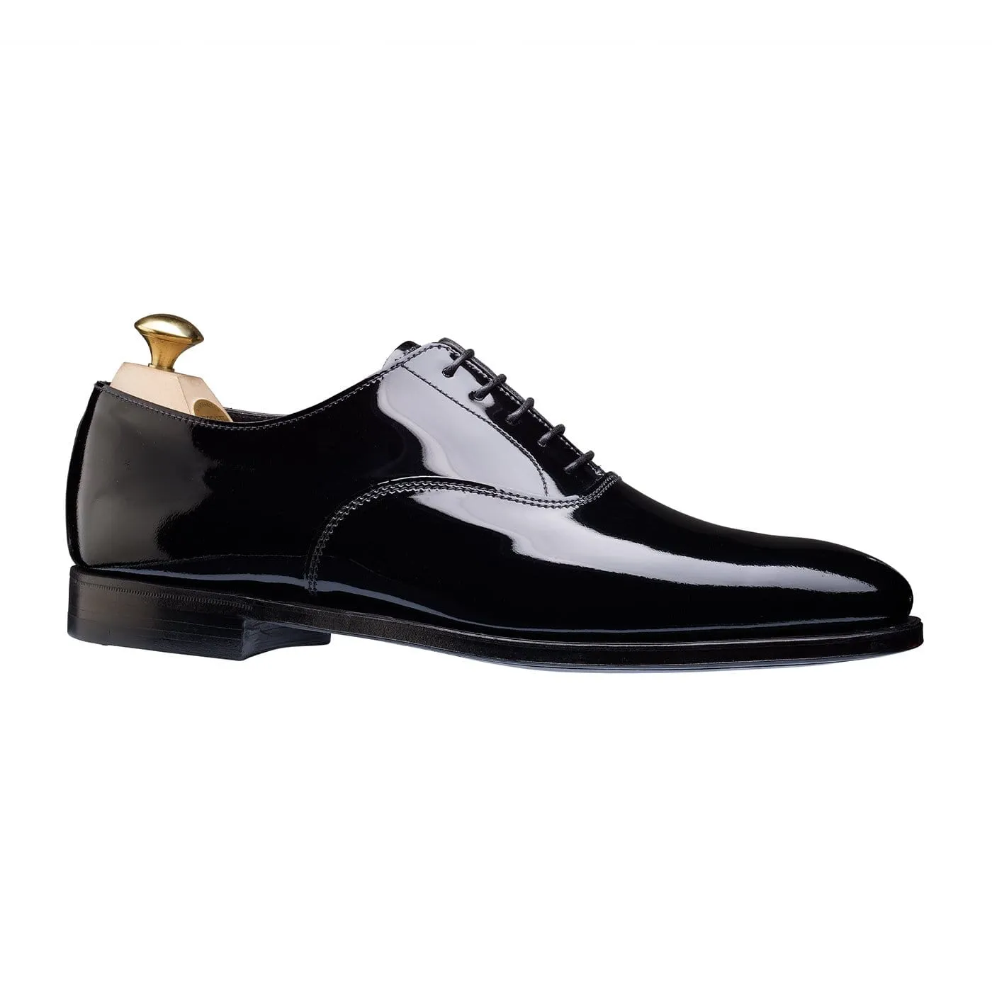 Overton Black Patent Glossy Oxfords