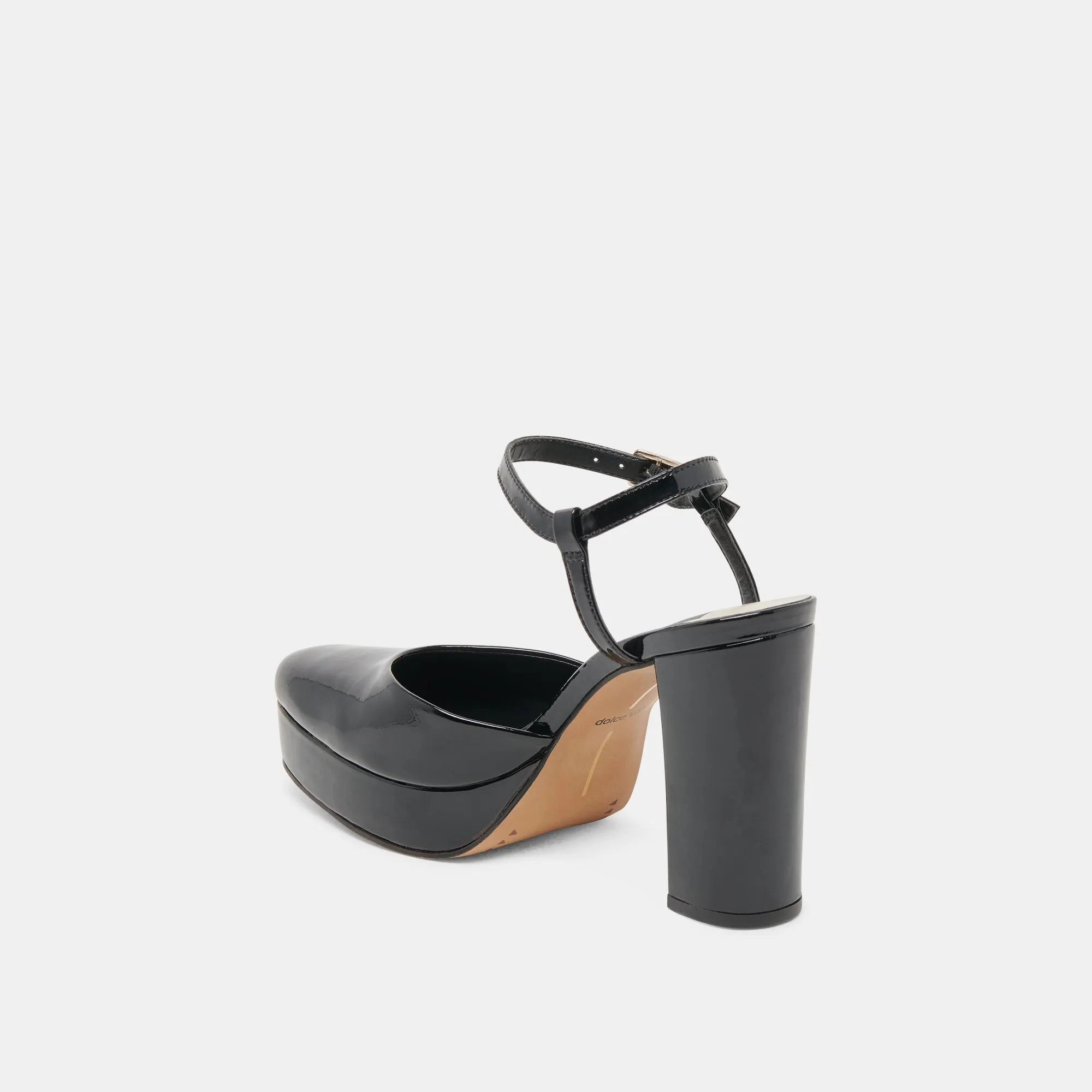 CLAUD HEELS MIDNIGHT PATENT LEATHER Red High Heels for Weddings