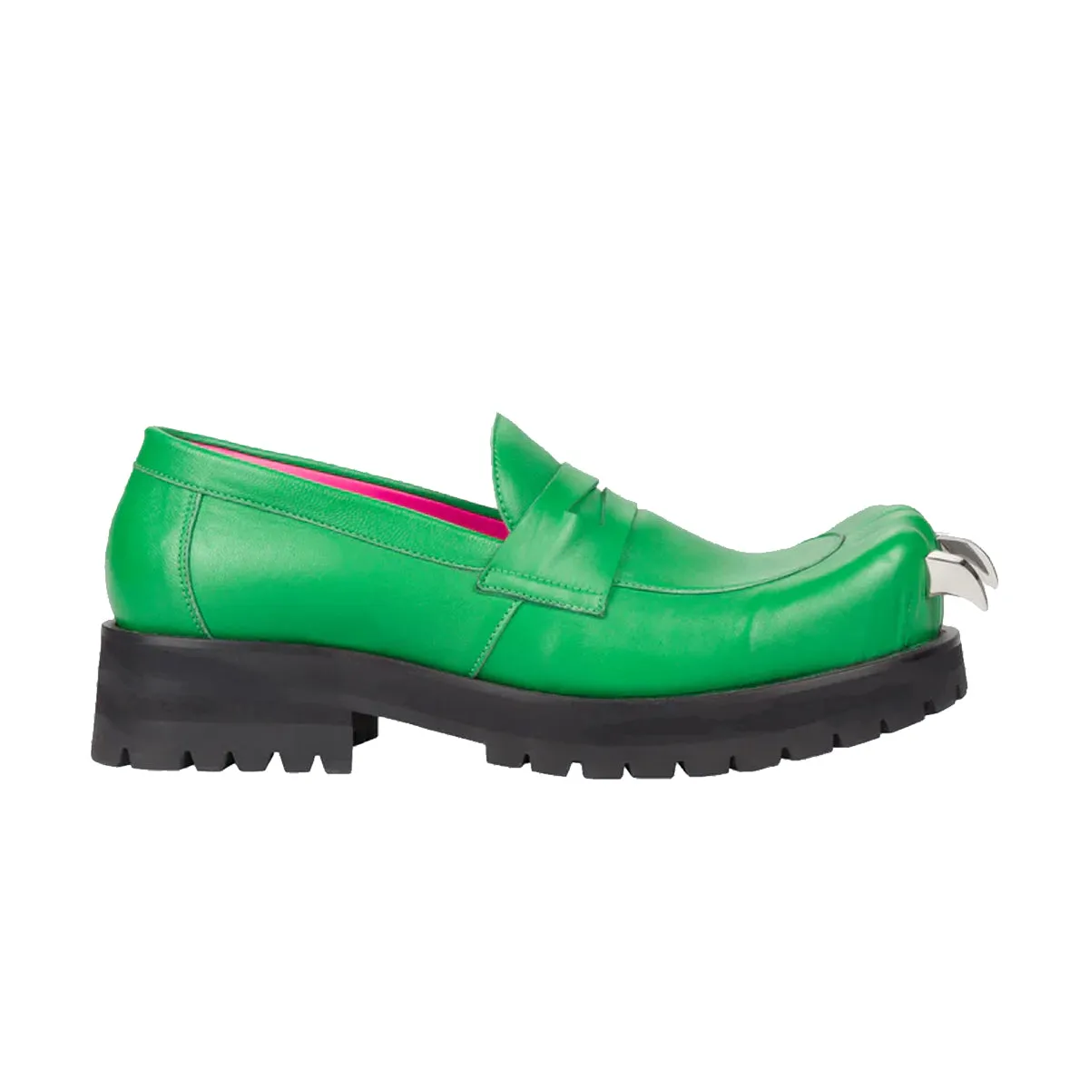 Leather Moccasin Moggies 'Green' Slow Walks Good elasticity