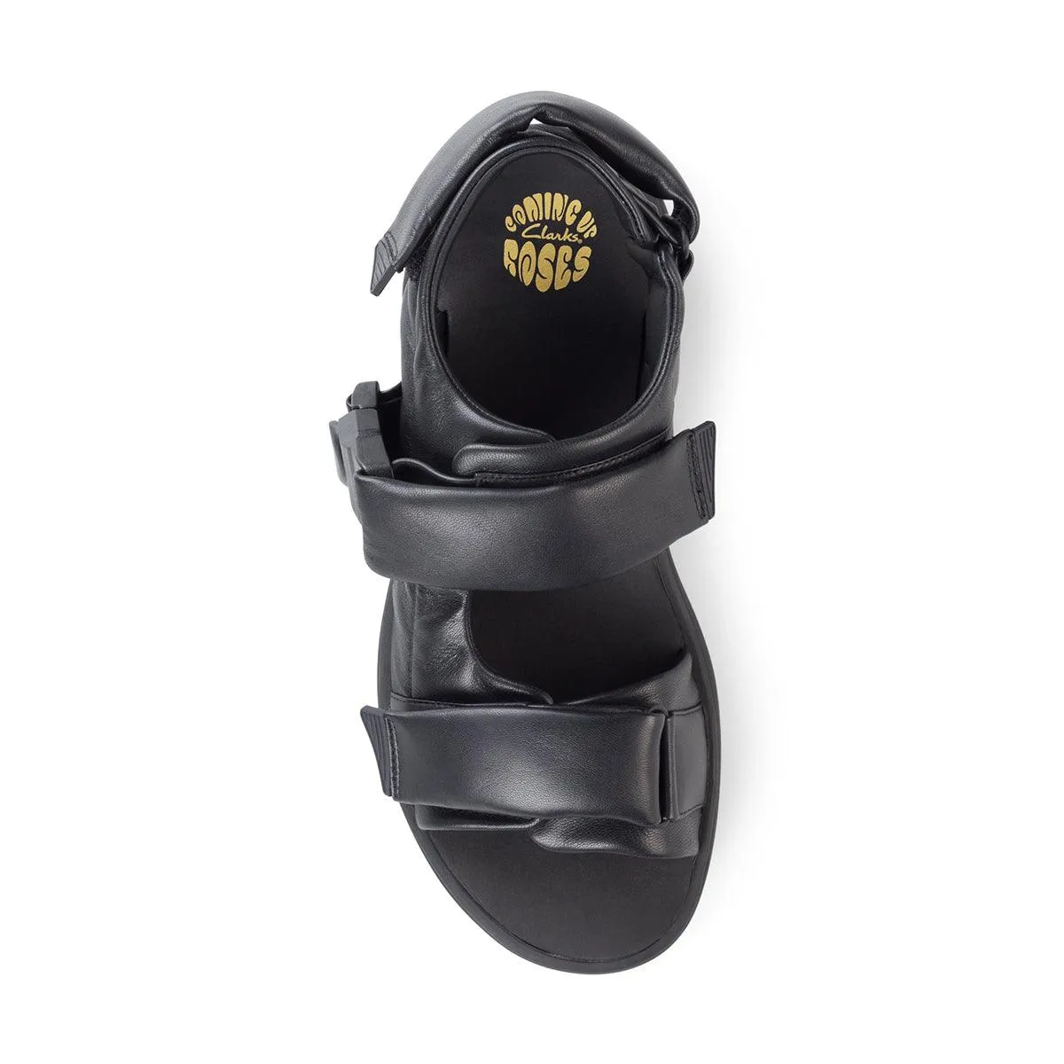 Hyperlock Heel   Martine Rose Sandal 'Black Leather'
