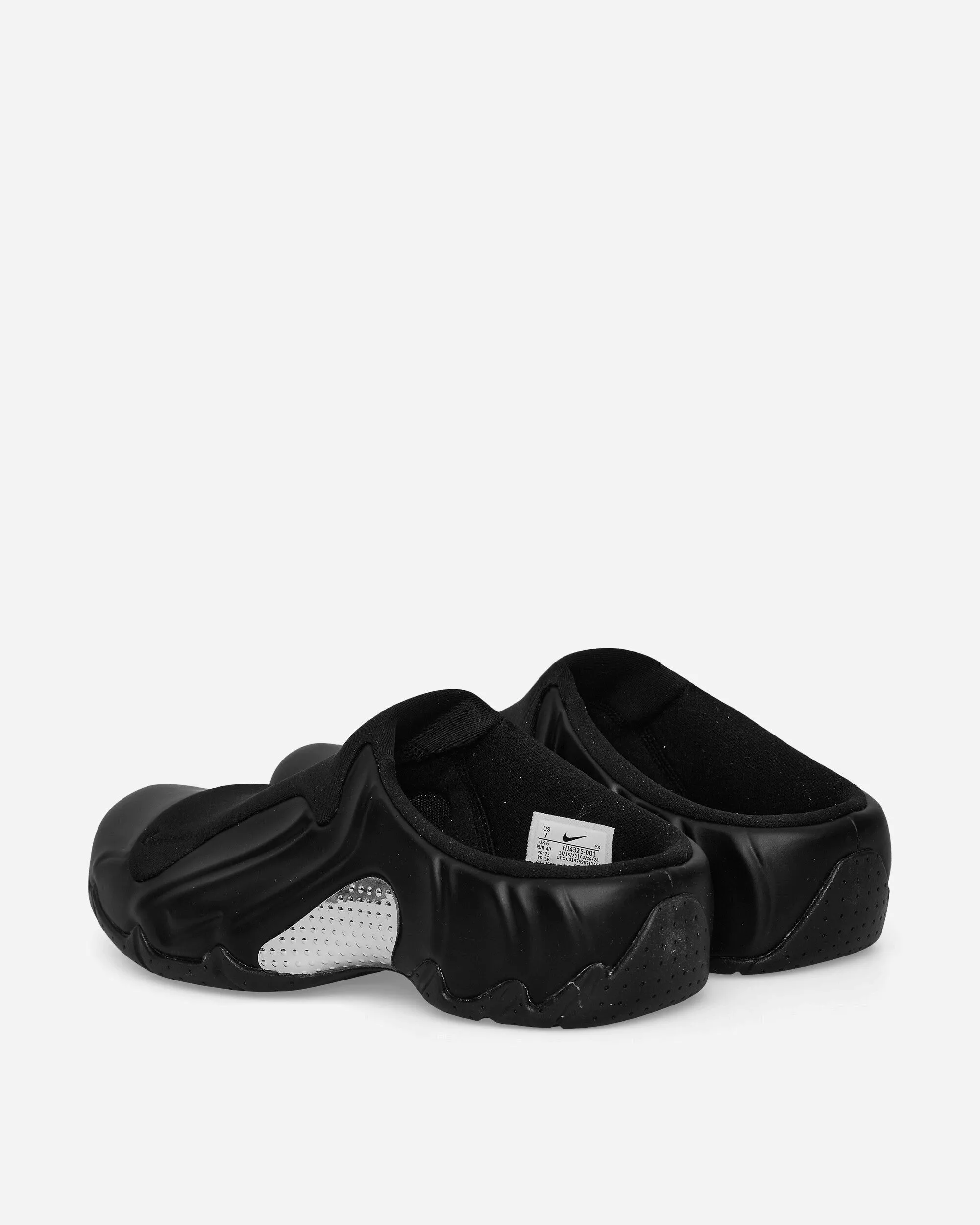 Clogposite Mules Black / Metallic Silver Business casual