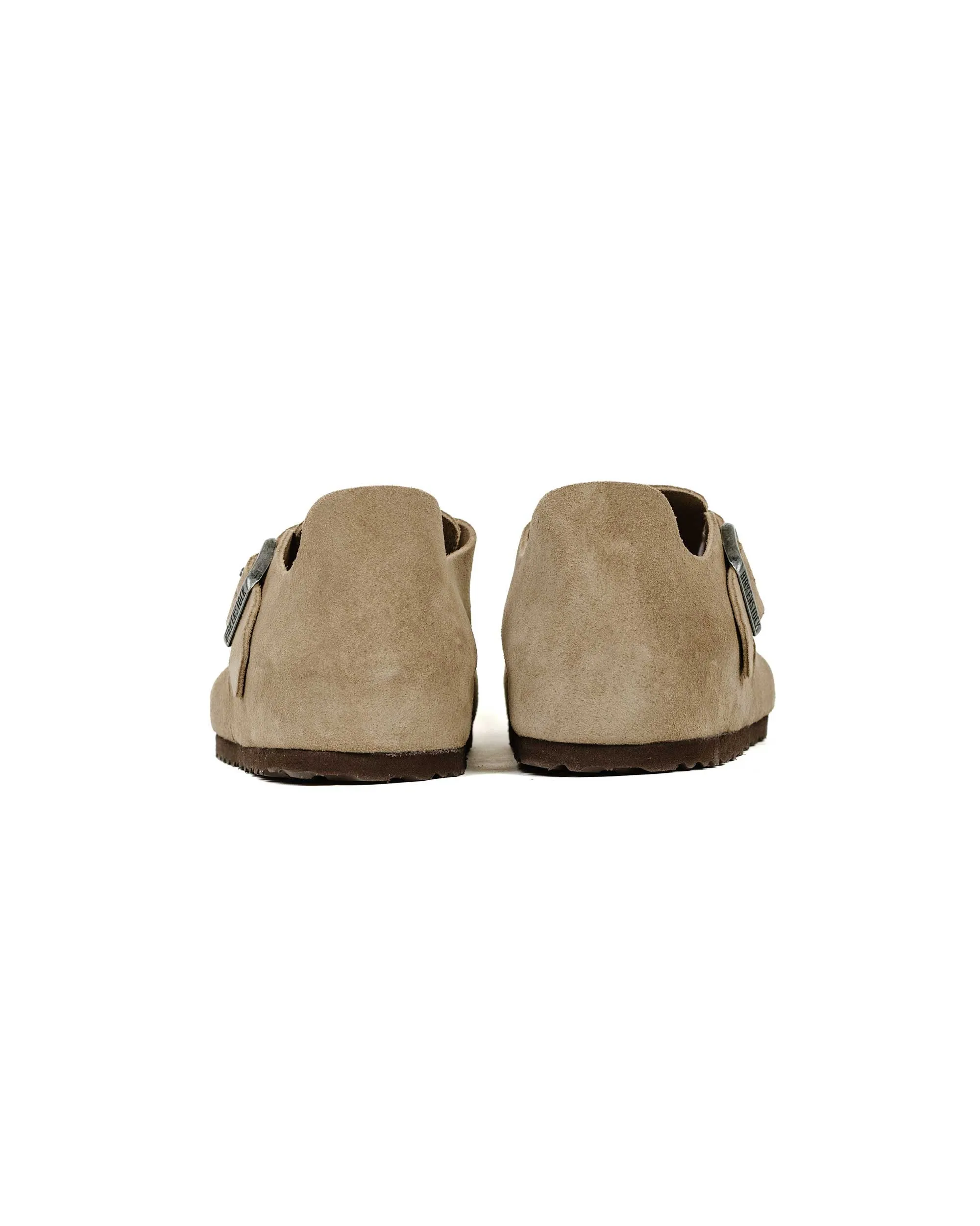 Birkenstock London Taupe Suede Relax Vibes Warm Fit