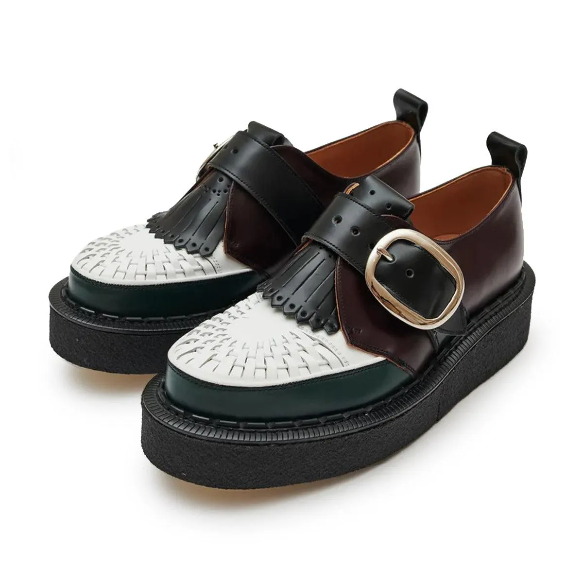   George Cox Wmns Creeper 'Oxblood Green White' Walk in Style