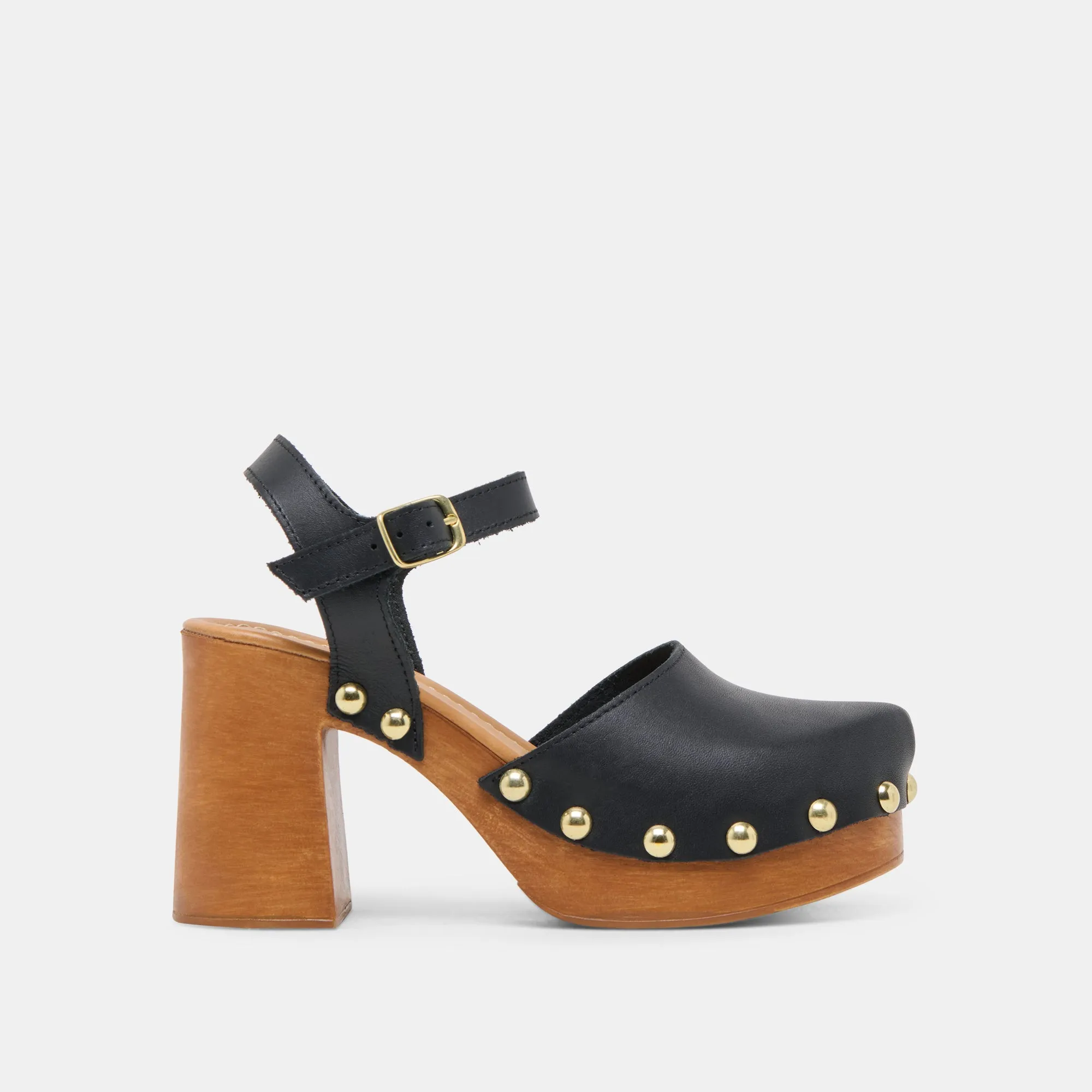 Strappy Flexibility CLOVER HEELS BLACK LEATHER