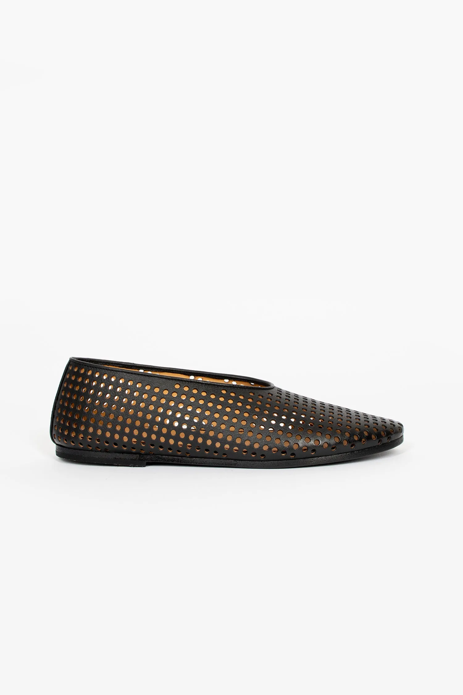 Fall look Loafer Style Coltellaccio Forata Ballerina Black