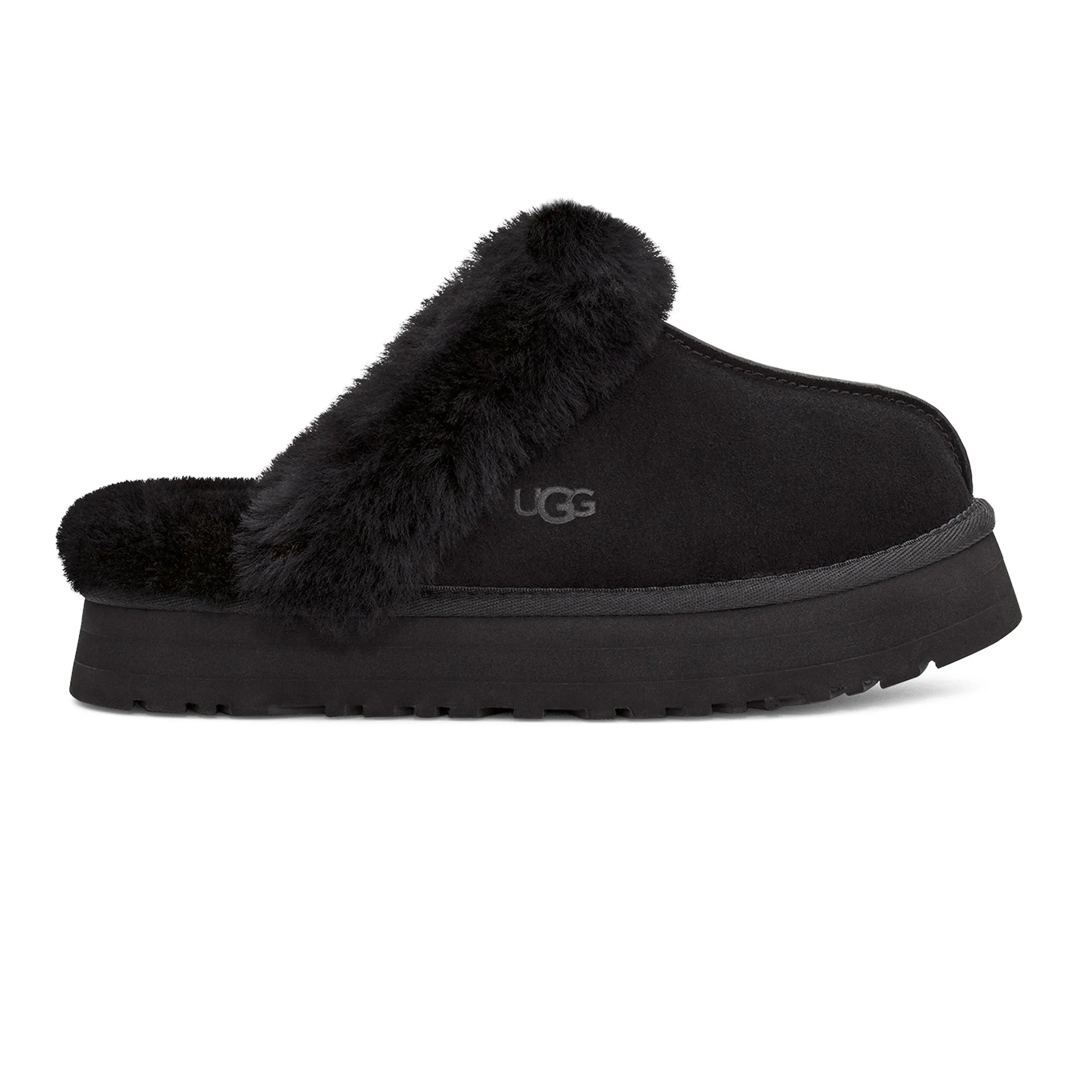 Comfort Slip-On Sandals UGG Disquette 'Black' Women's