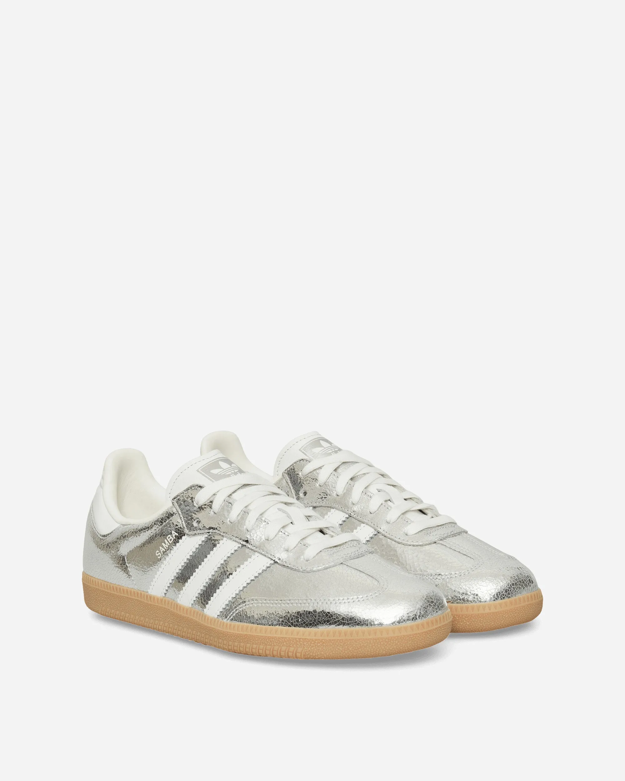 Versa Style Women's Samba OG Sneakers Silver Metallic / Cloud White