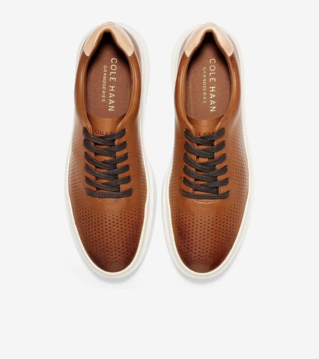 Cole Haan Men's GrandPro Rally Lazer Cut Tan Leather Active Style Lunch Walk