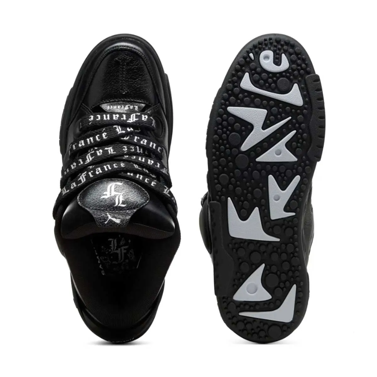   LAMELO BALL LaFranc?? Black Written in Chrome 'PUMA Black Silver Mist' Durable Rubber Treads Sleek Finish