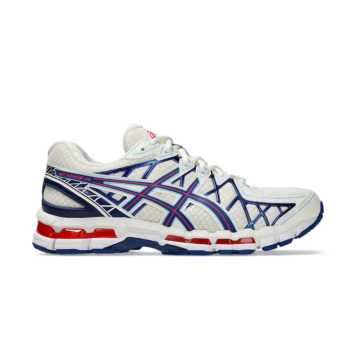 GEL-Kayano 20 'Cream Deep Marine' Abrasion Resistant Toe Caps Hyperelastic Response
