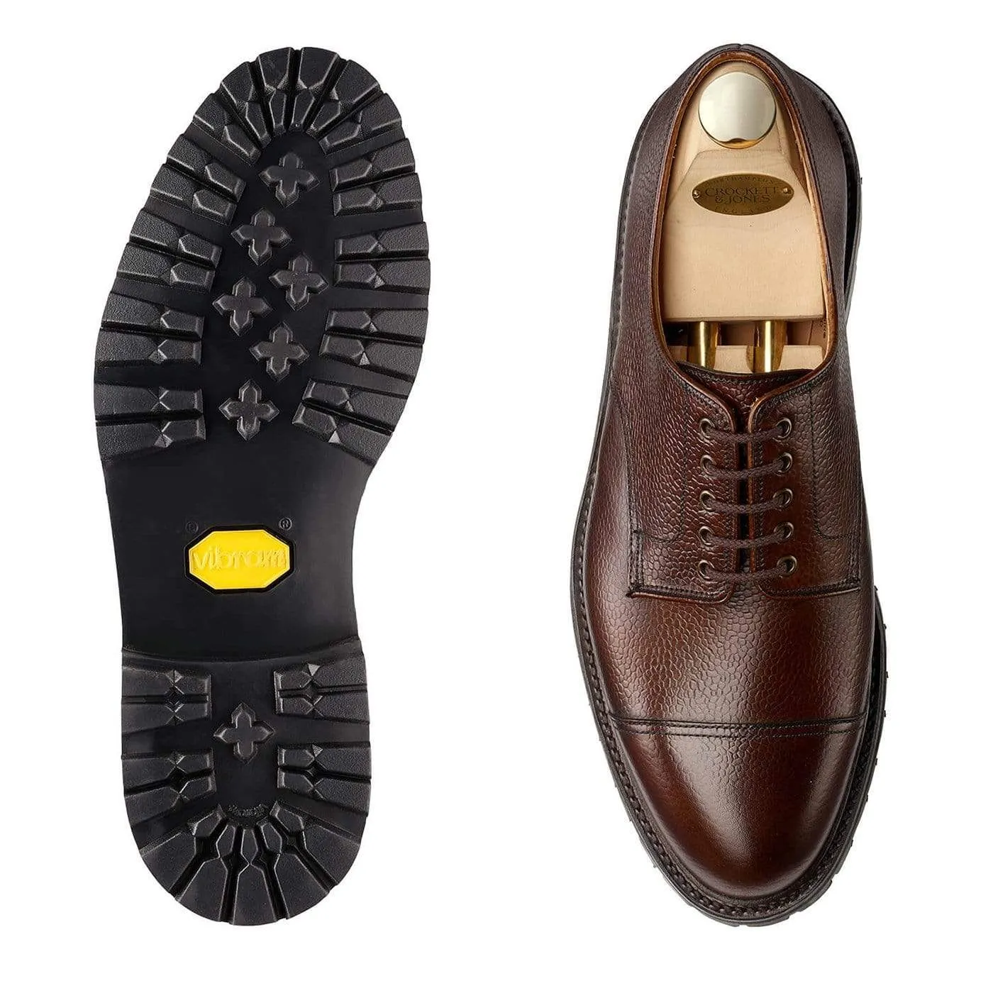 Sandhurst Dark Brown Scotch Grain Comfortable Footwear Relaxed Fit